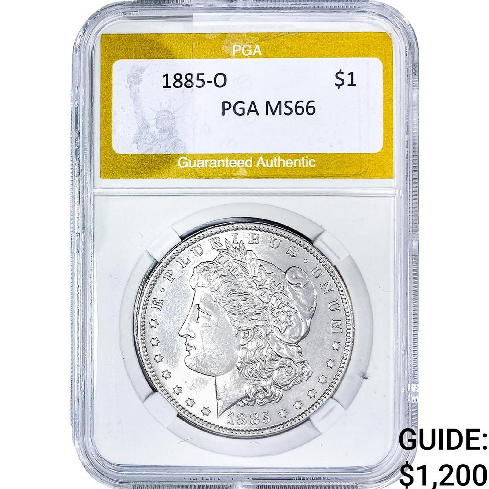 1885-O Morgan Silver Dollar PGA MS66 (1 of 2)