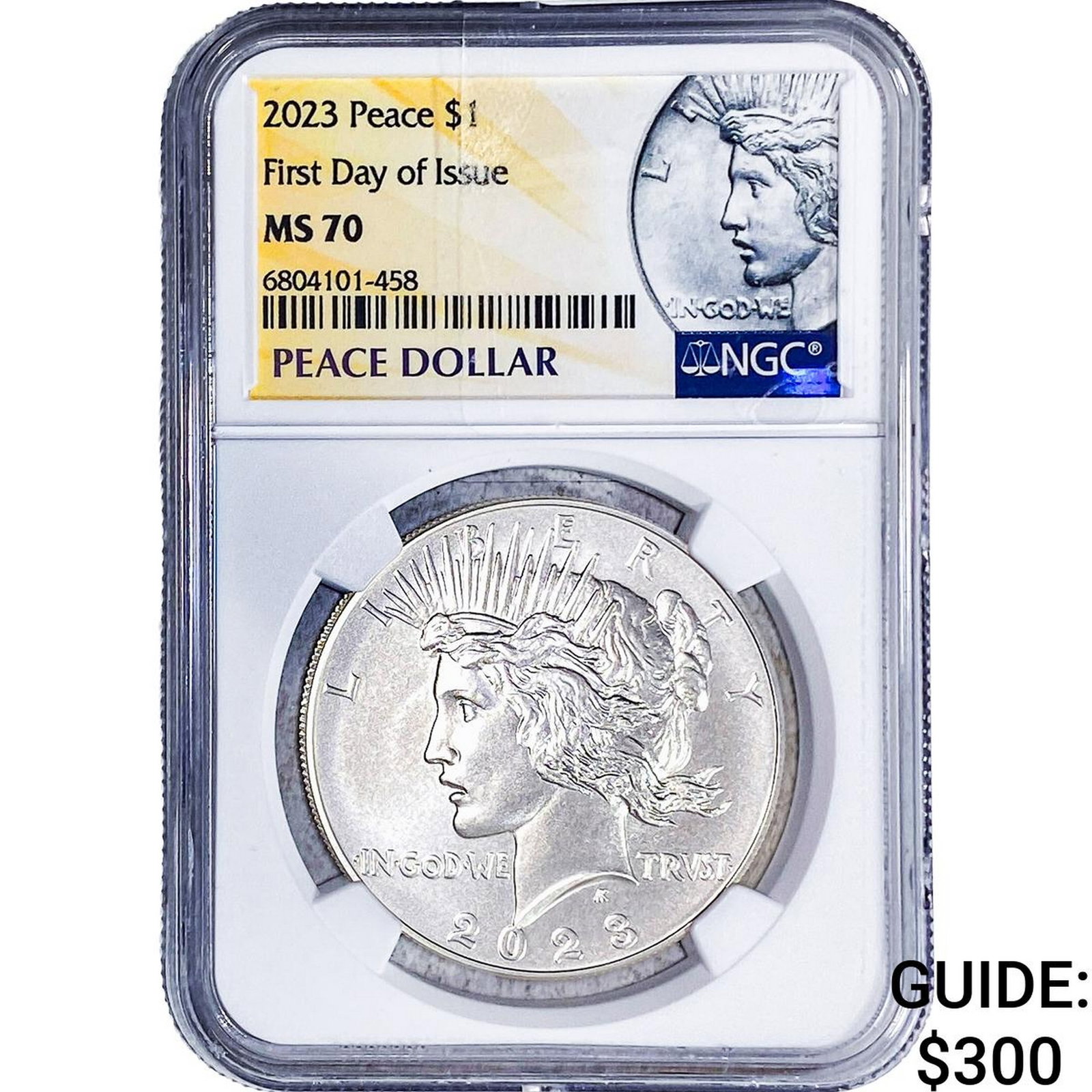 2023 Silver Peace Dollar NGC MS70: 2023 Silver Peace Dollar NGC MS70