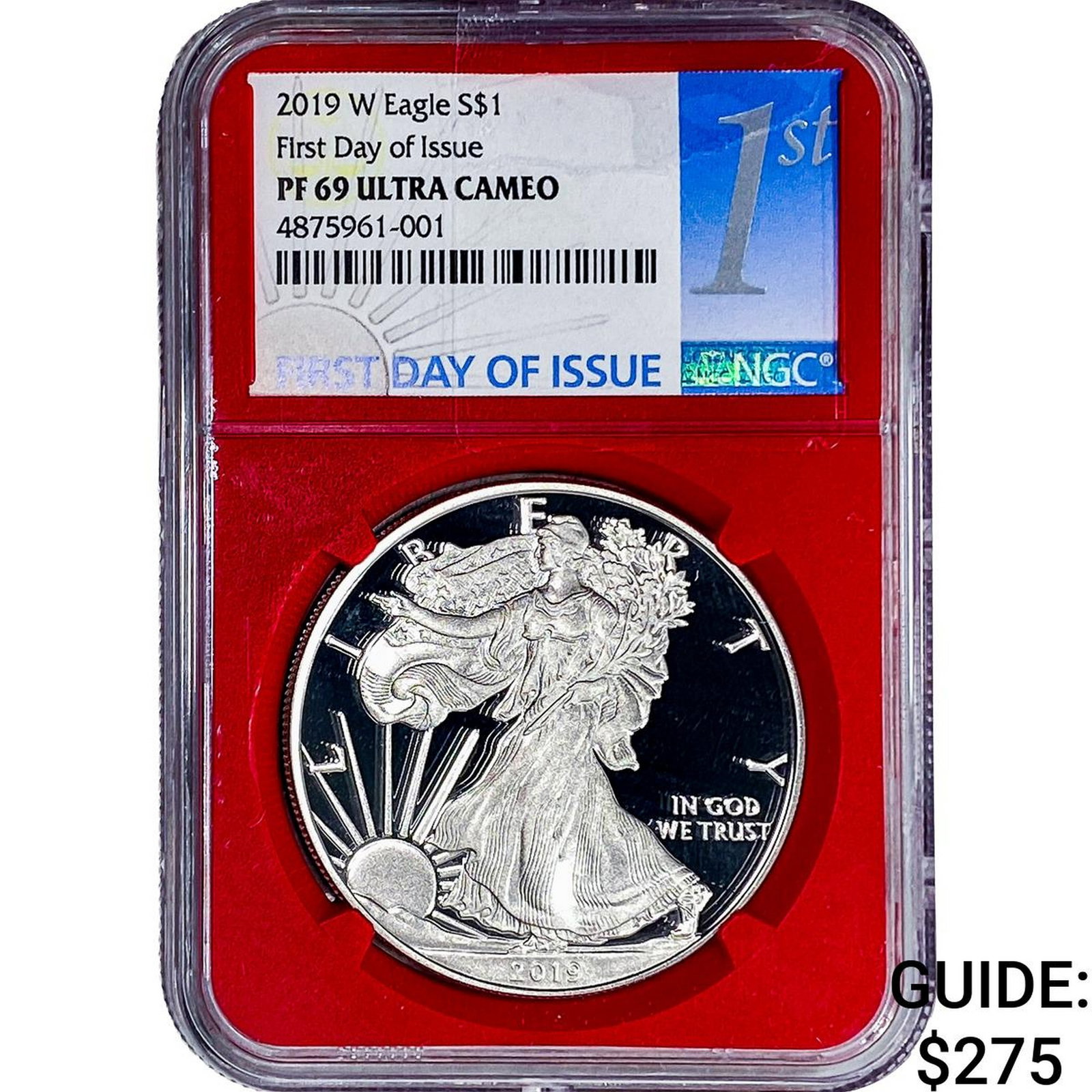 2019-W Silver Eagle NGC PF69 Ultra Cameo: 2019-W Silver Eagle NGC PF69 Ultra Cameo