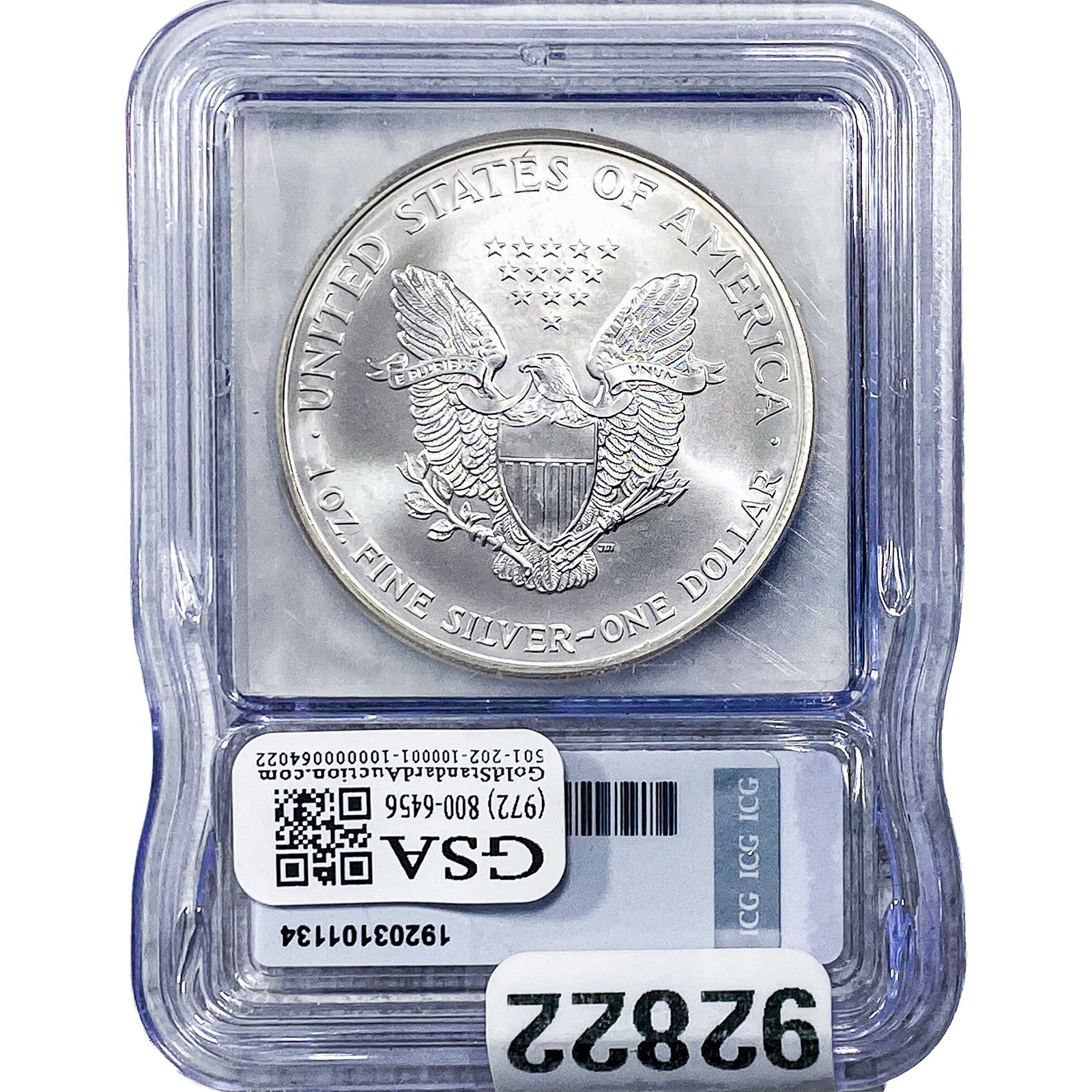 1999 Silver Eagle ICG MS69+ - 2