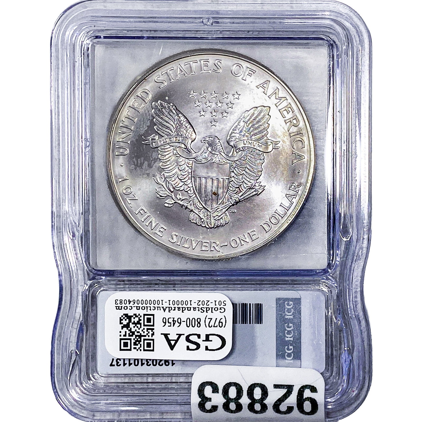 1999 Silver Eagle ICG MS69+ - 2