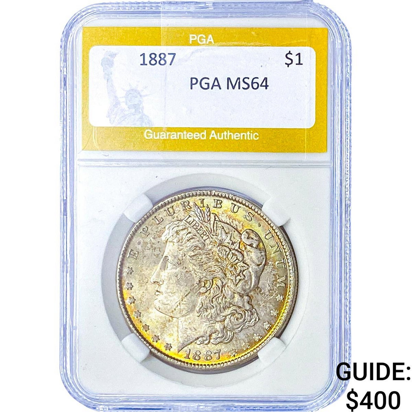 1887 Morgan Silver Dollar PGA MS64: 1887 Morgan Silver Dollar PGA MS64