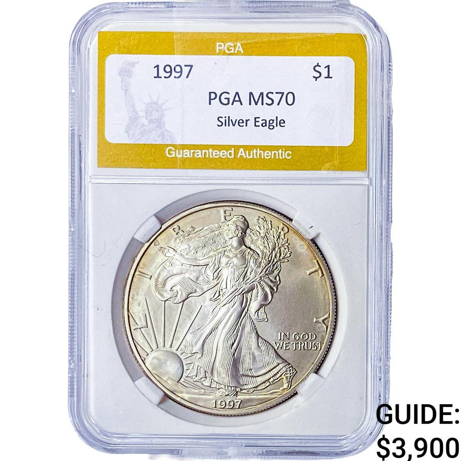 1997 Silver Eagle PGA MS70: 1997 Silver Eagle PGA MS70
