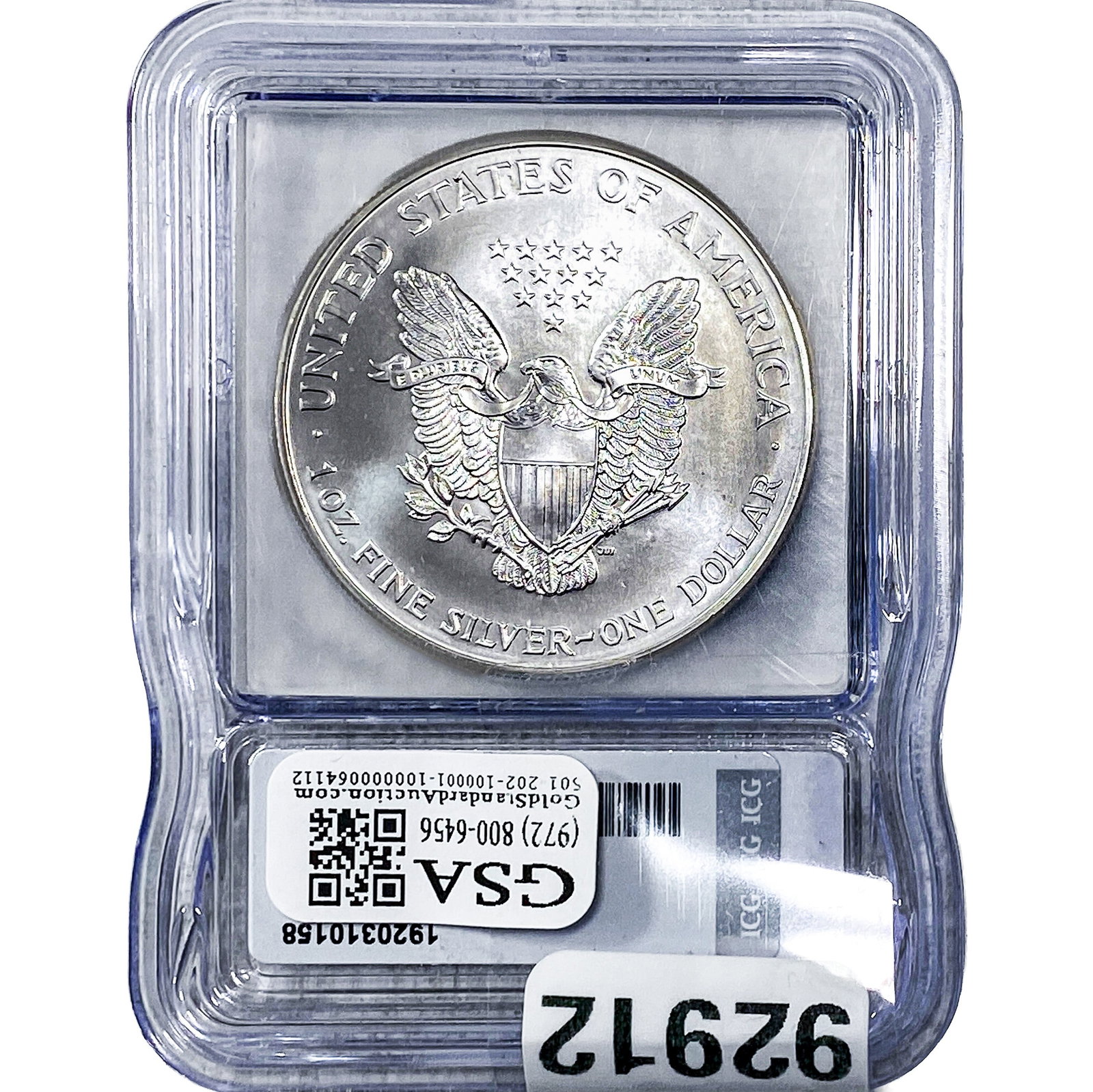 1999 Silver Eagle ICG MS69+ - 2