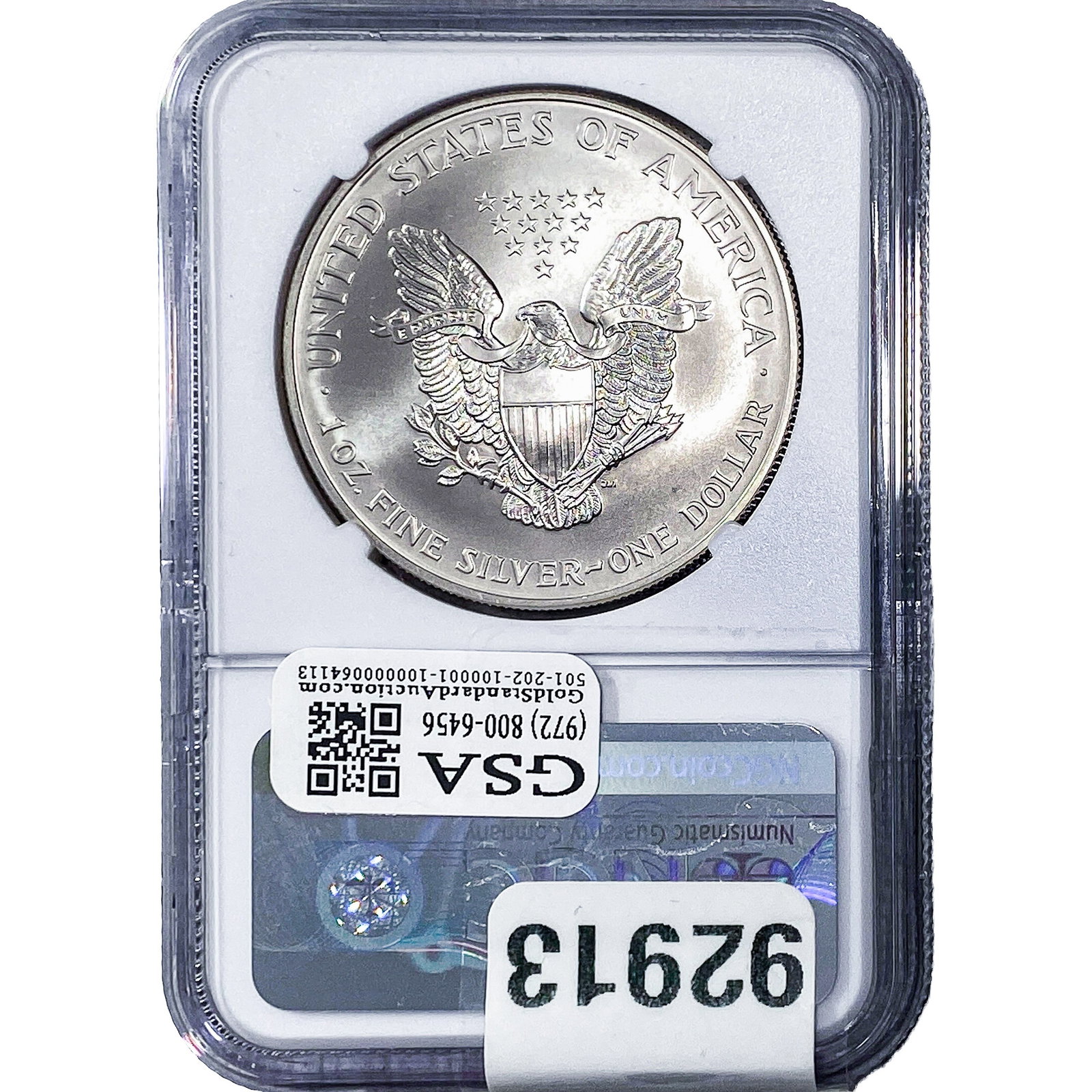 2000 Silver Eagle NGC MS69 Millennium Set - 2