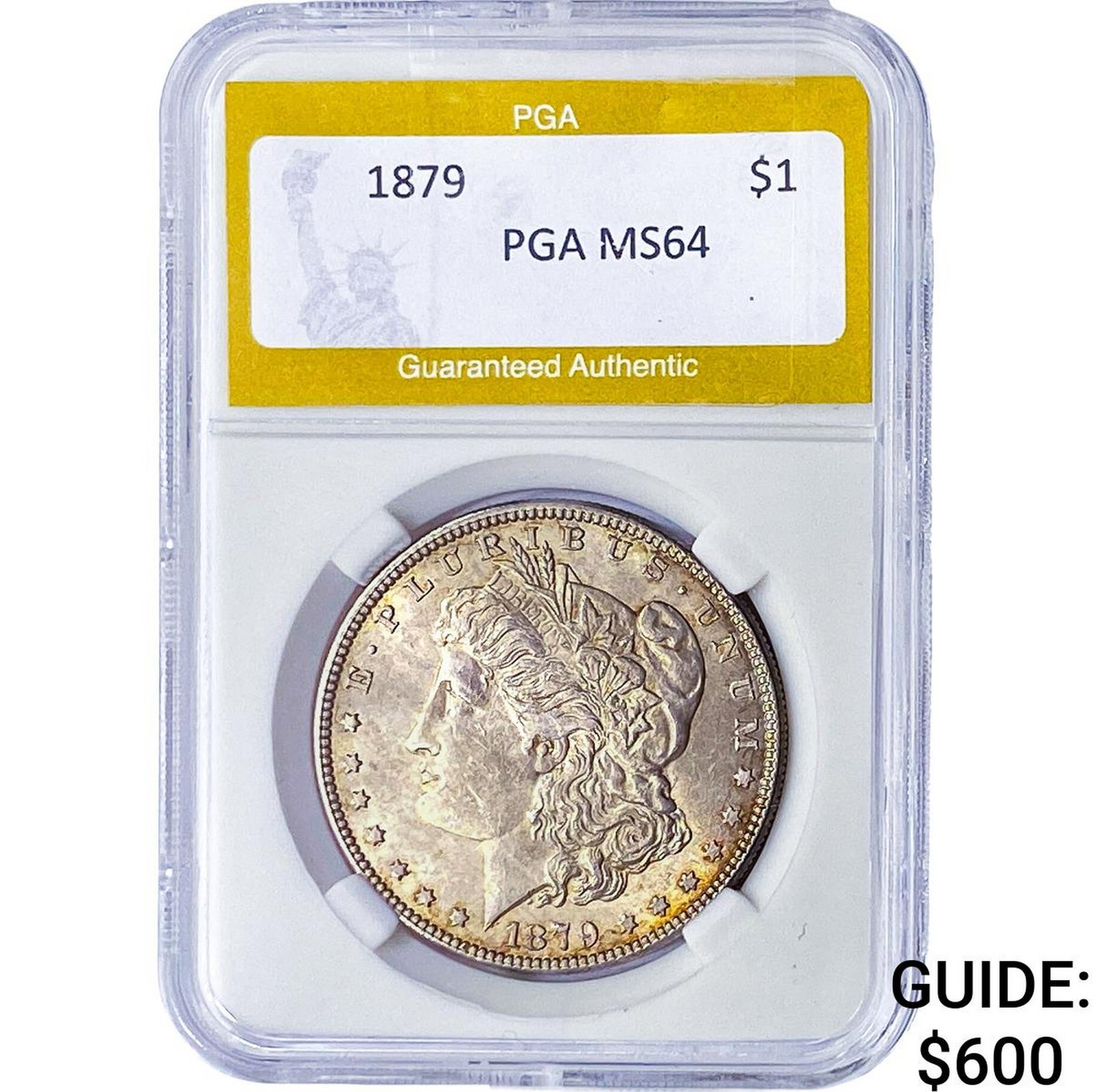 1879 Morgan Silver Dollar PGA MS64: 1879 Morgan Silver Dollar PGA MS64