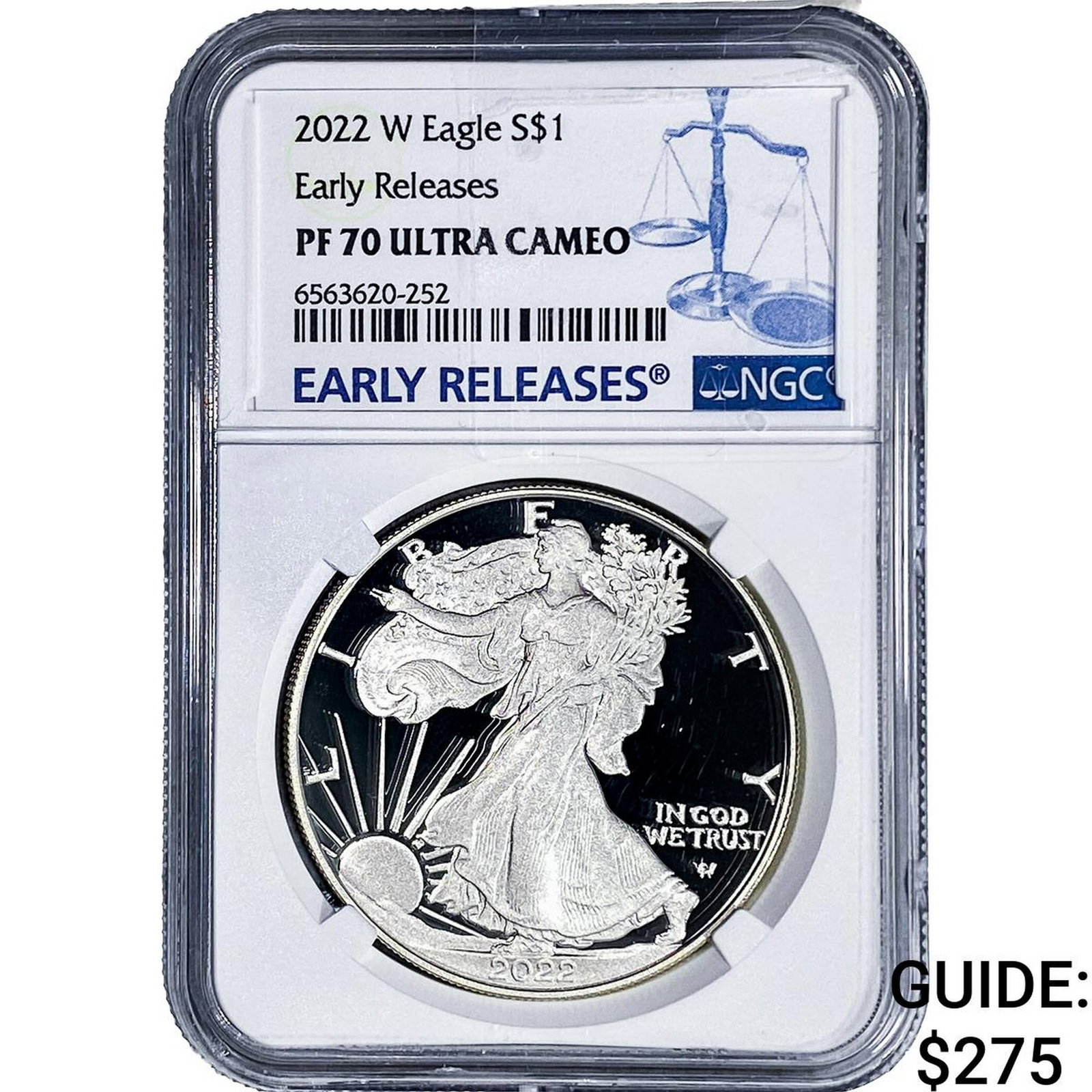2022-W Silver Eagle NGC PF70 Ultra Cameo: 2022-W Silver Eagle NGC PF70 Ultra Cameo