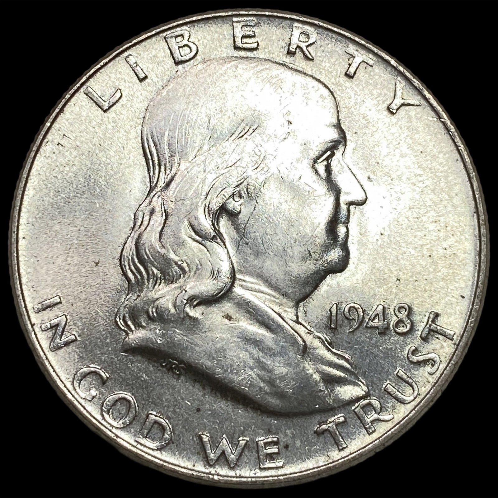 1948 Silver Franklin Half Dollar UNCIRCULATED: 1948 Silver Franklin Half Dollar UNCIRCULATED