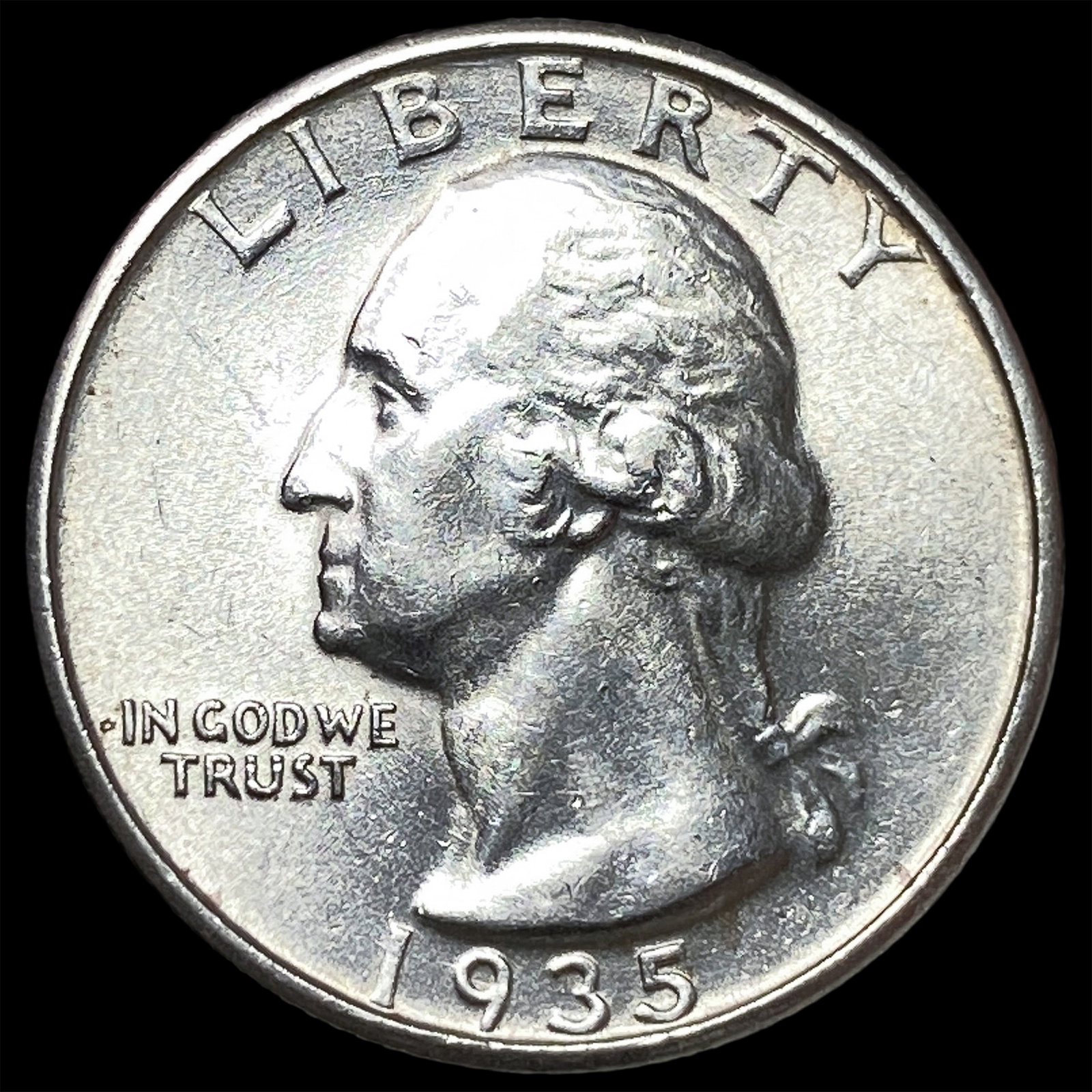1935 Silver Washington Quarter CHOICE AU (1 of 2)