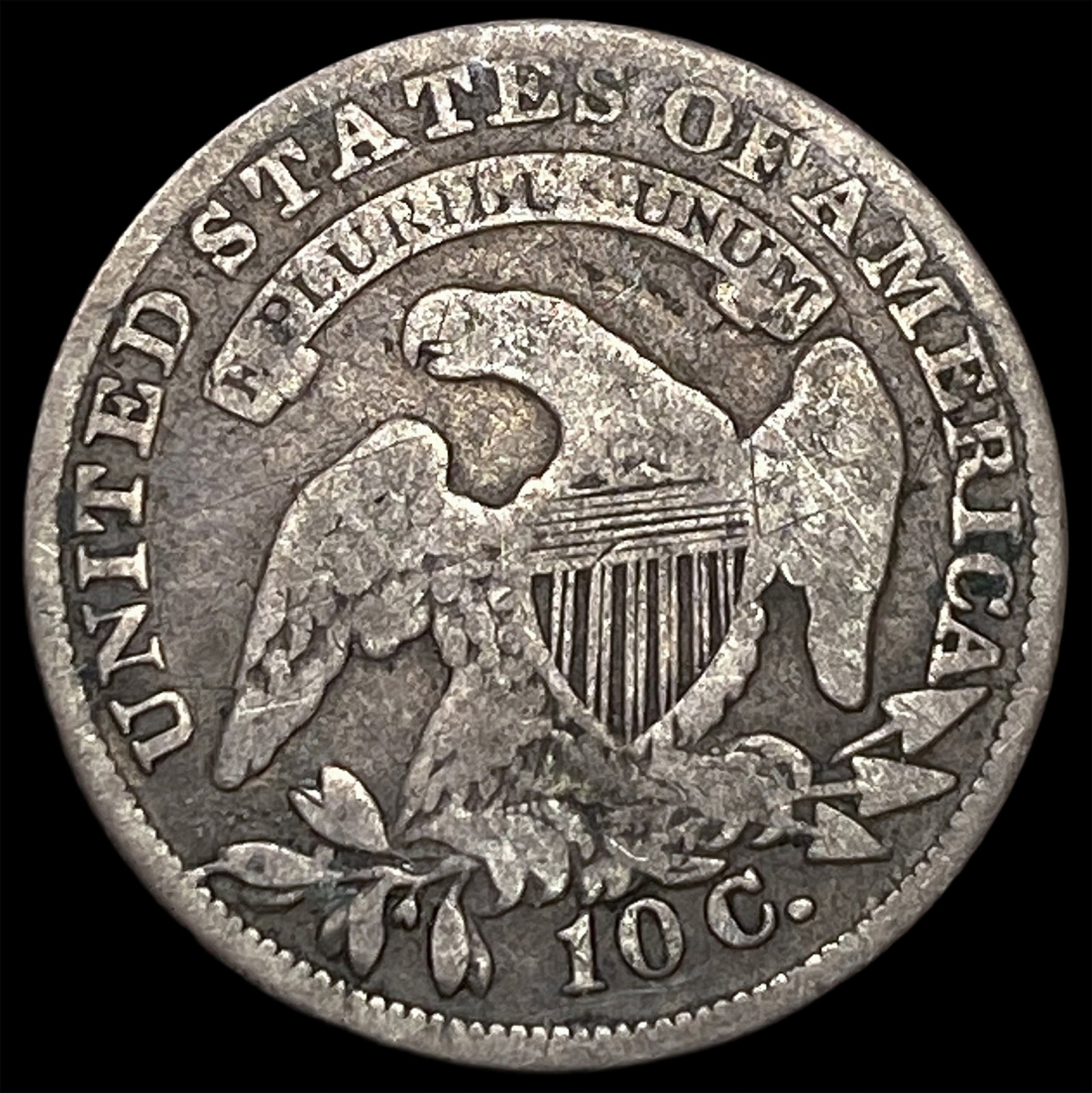 1835 Silver Capped Bust Dime LIGHTLY CIRCULATED - 2