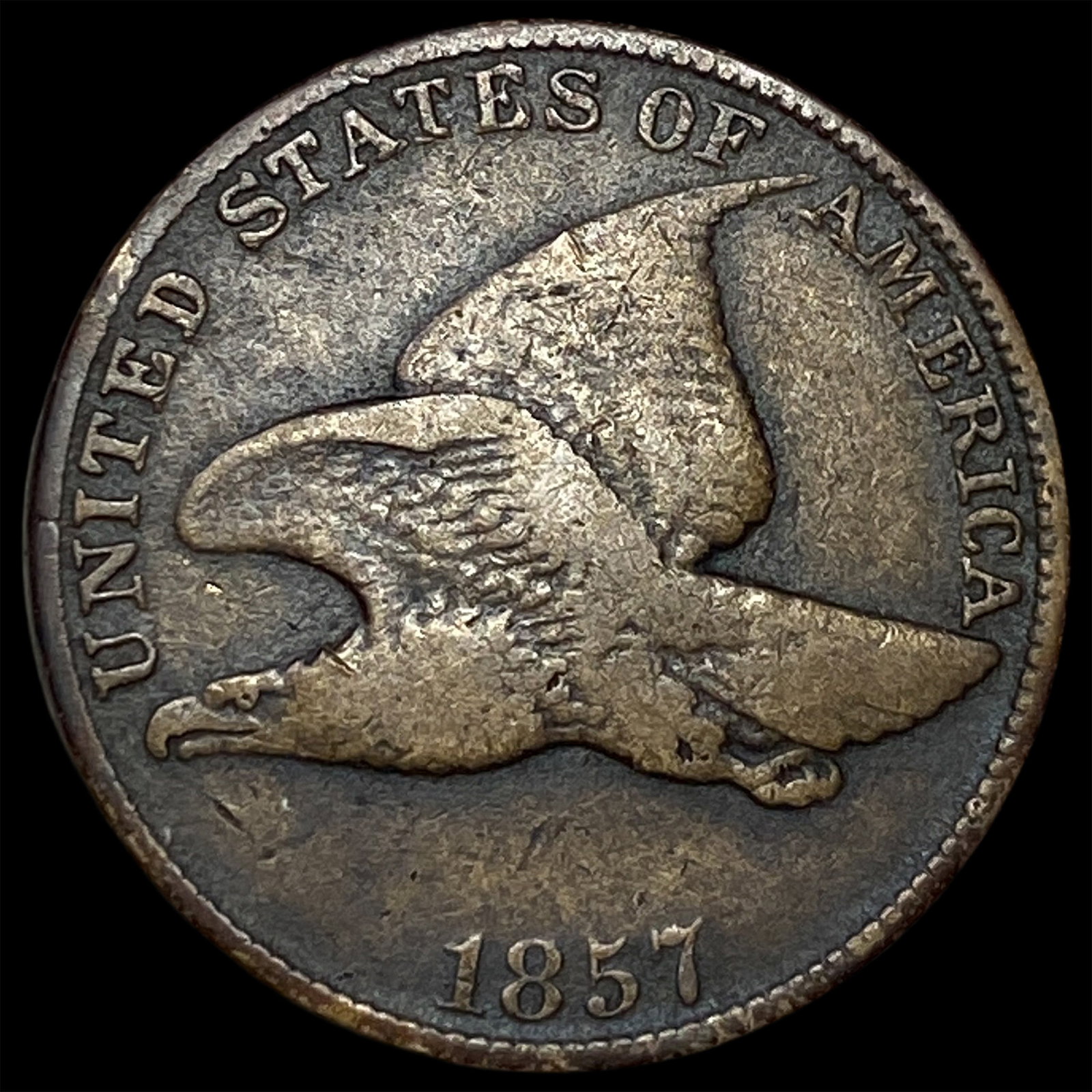 1857 Flying Eagle Cent LIGHTLY CIRCULATED: 1857 Flying Eagle Cent LIGHTLY CIRCULATED