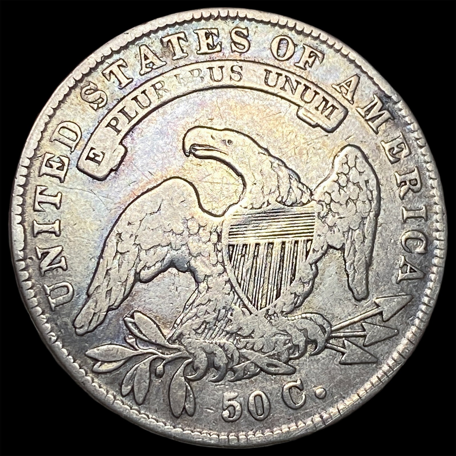 1836 Capped Bust Half Dollar LIGHTLY CIRCULATED - 2