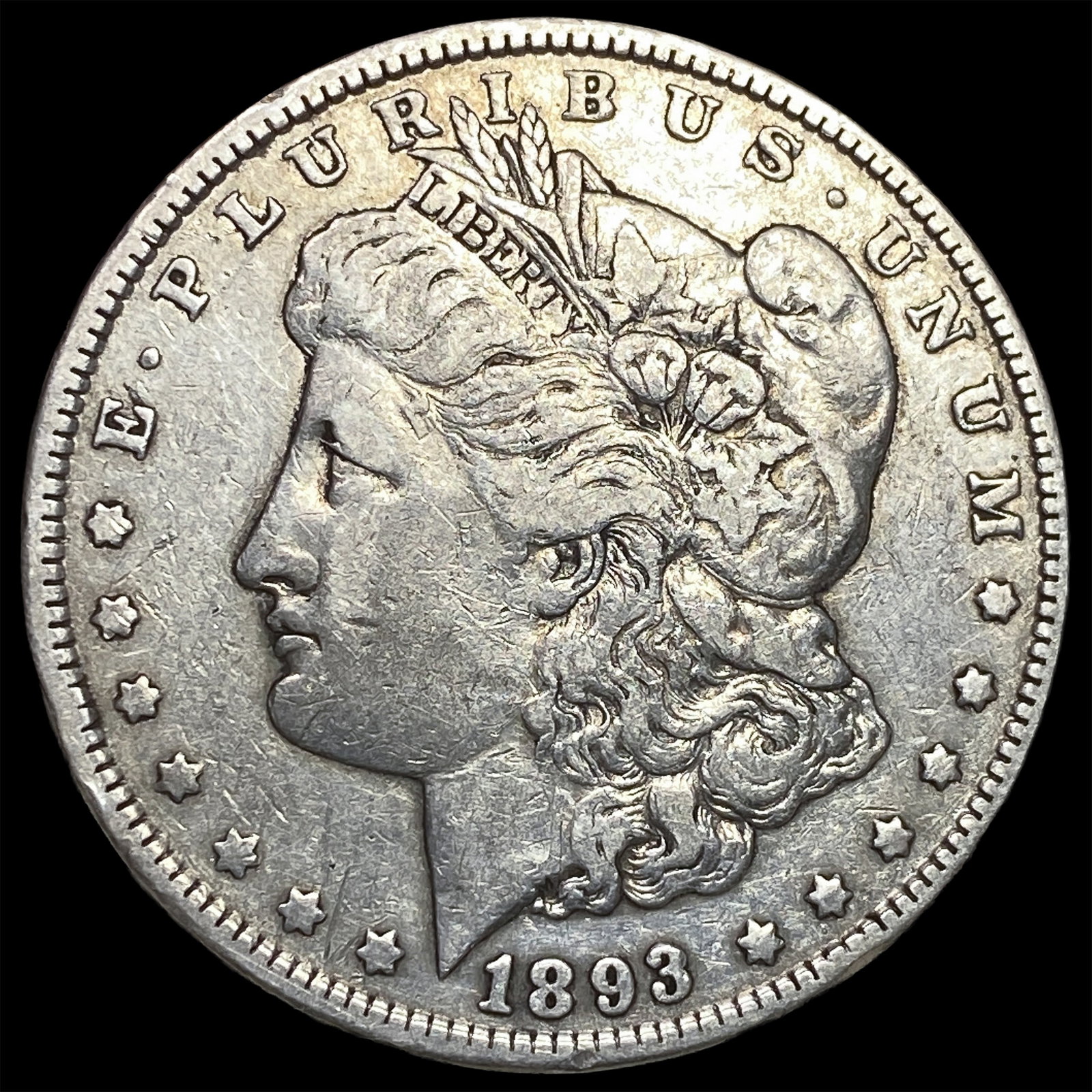 1893 Morgan Silver Dollar LIGHTLY CIRCULATED: 1893 Morgan Silver Dollar LIGHTLY CIRCULATED
