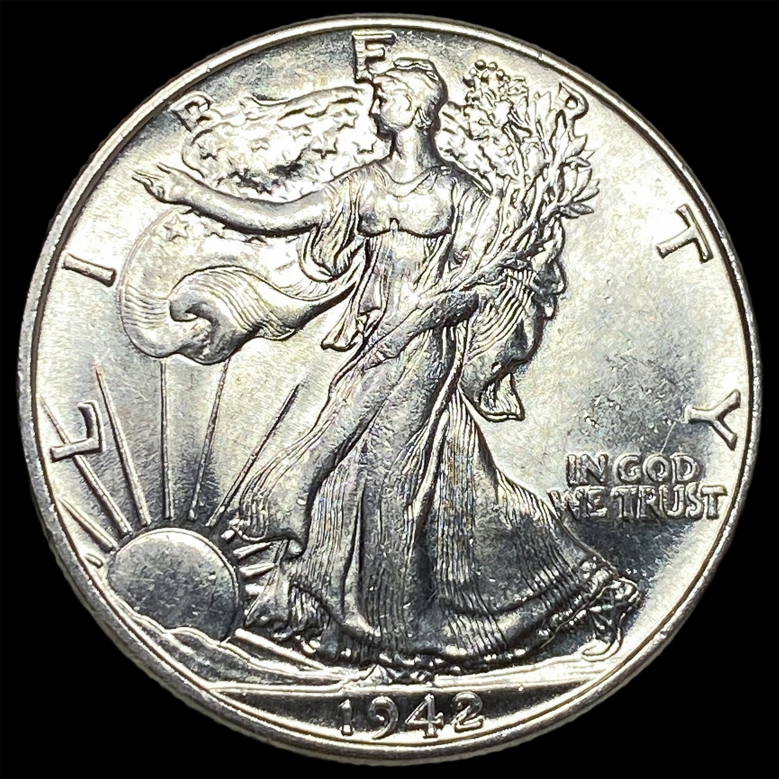 1942 Silver Walking Liberty Half Dollar UNCIRCULATED: 1942 Silver Walking Liberty Half Dollar UNCIRCULATED