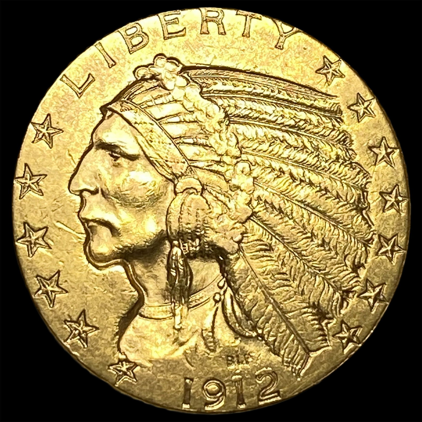 1912 Indian Head Gold $5 Half Eagle CLOSELY UNCIRCULATED (1 of 2)