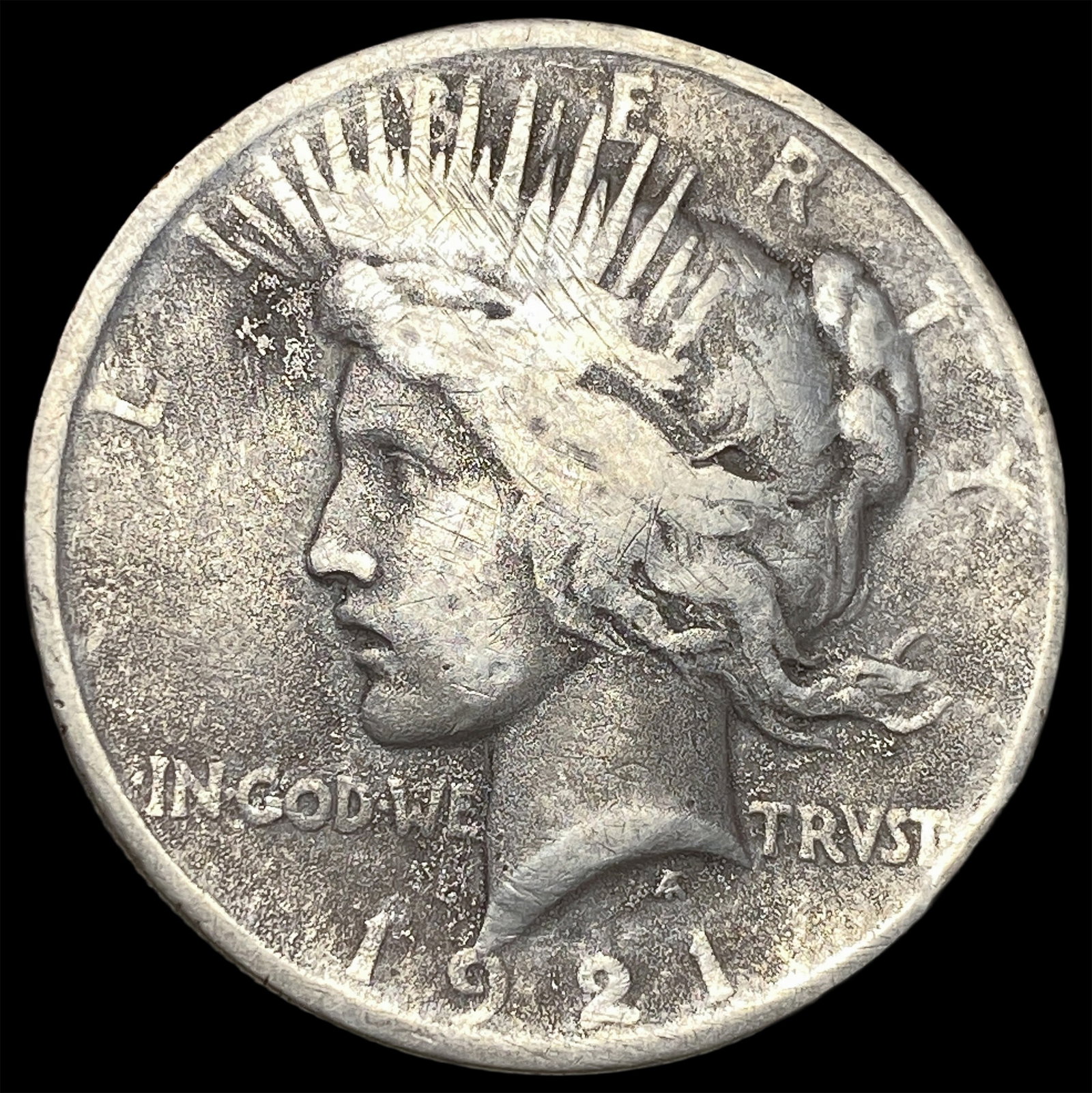 1921 Silver Peace Dollar NICELY CIRCULATED: 1921 Silver Peace Dollar NICELY CIRCULATED