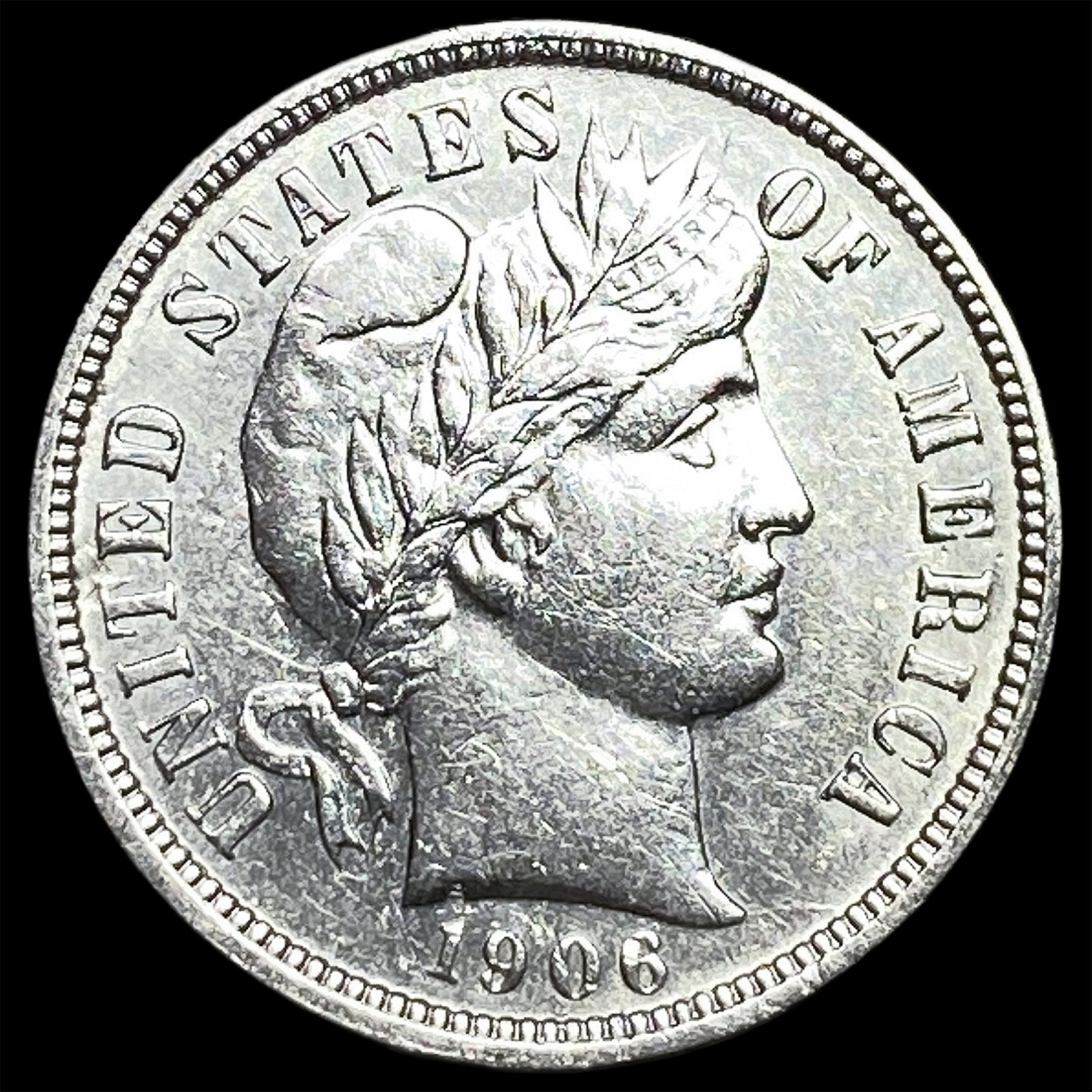 1906 Silver Barber Dime UNCIRCULATED (1 of 2)