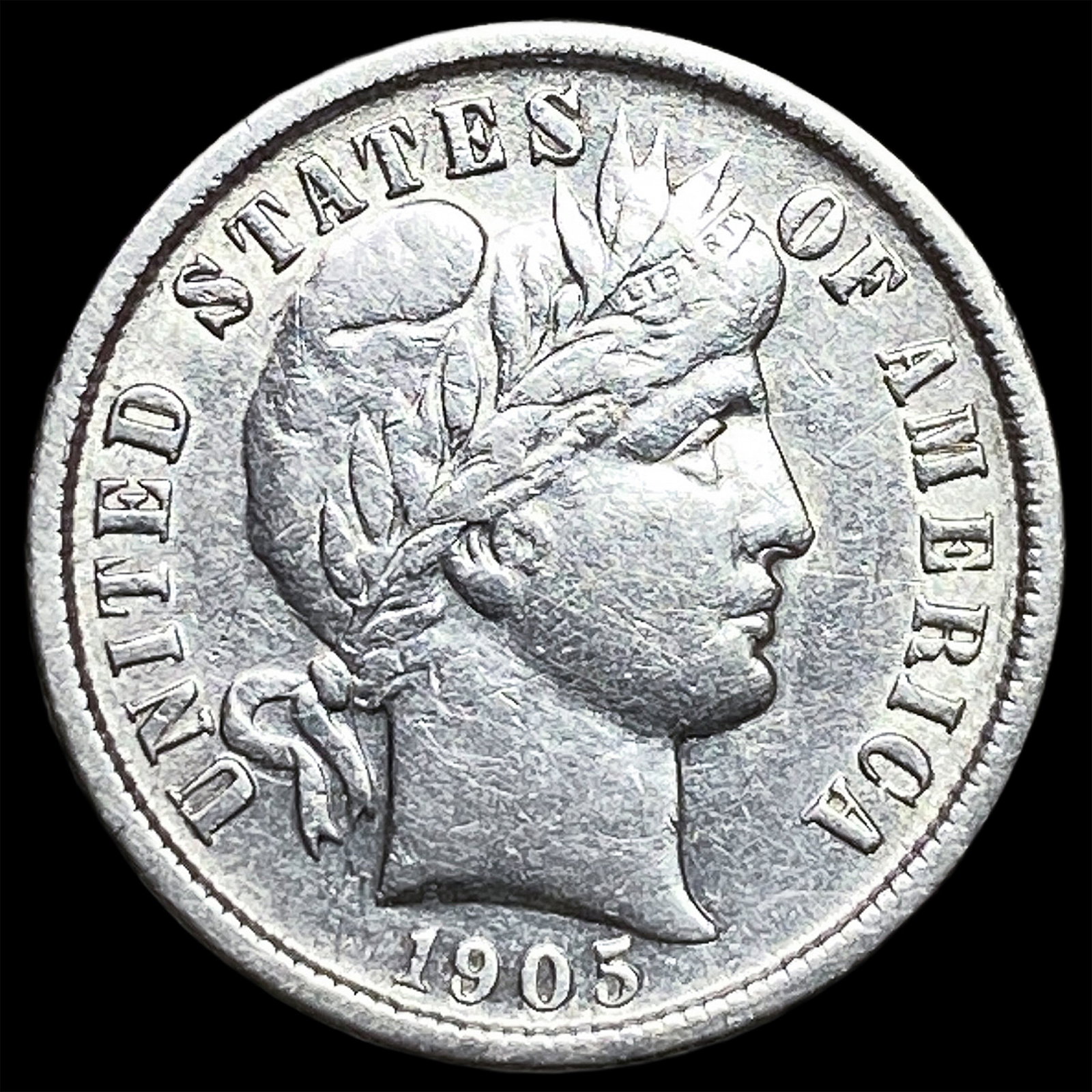 1905 Silver Barber Dime CLOSELY UNCIRCULATED (1 of 2)