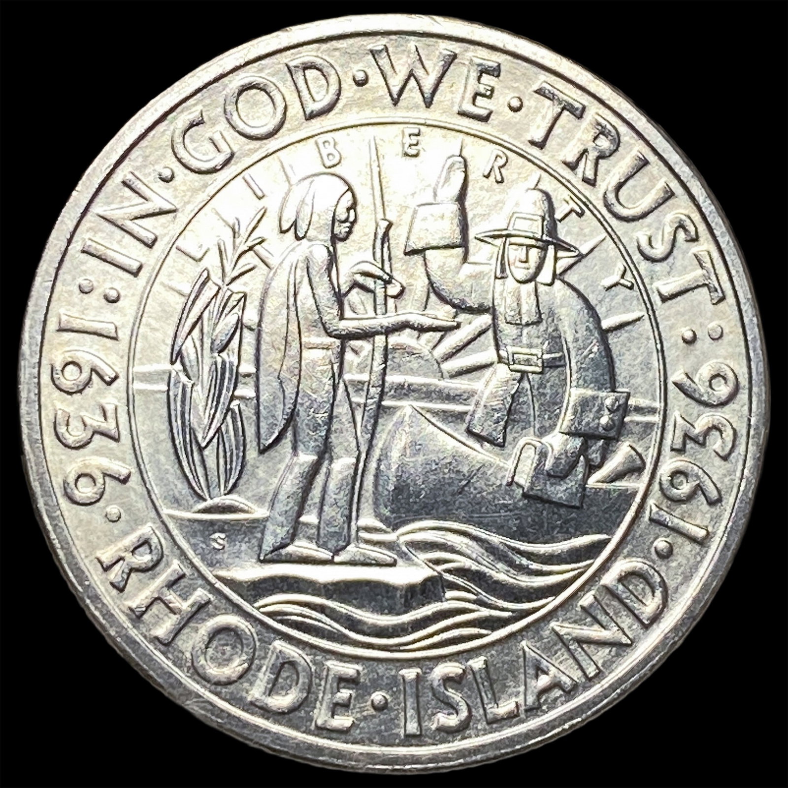 1936-S Silver Rhode Island Half Dollar UNCIRCULATED: 1936-S Silver Rhode Island Half Dollar UNCIRCULATED