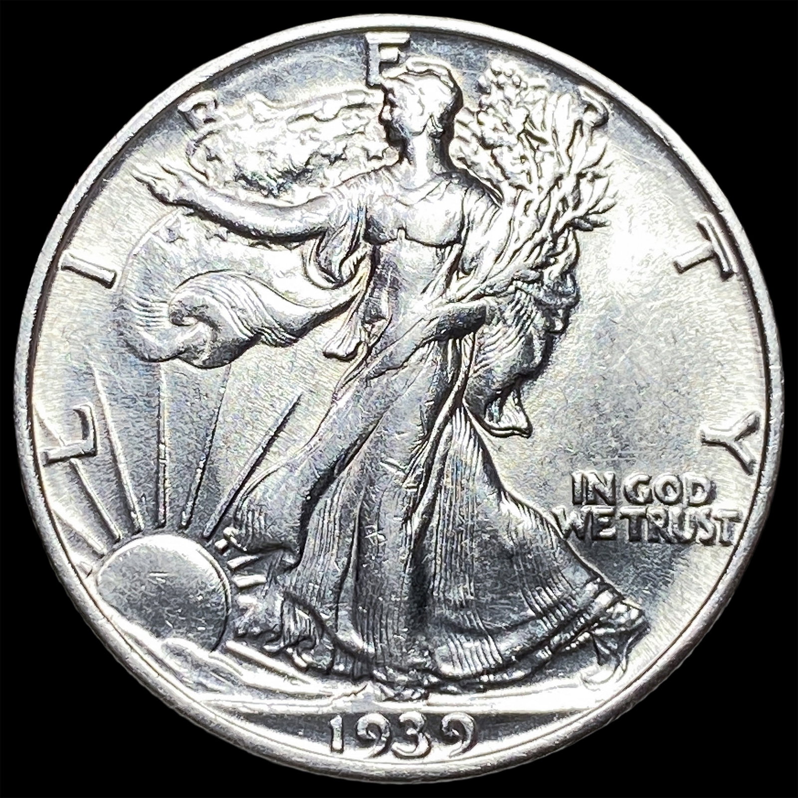 1939-S Walking Liberty Half Dollar CHOICE AU: 1939-S Walking Liberty Half Dollar CHOICE AU