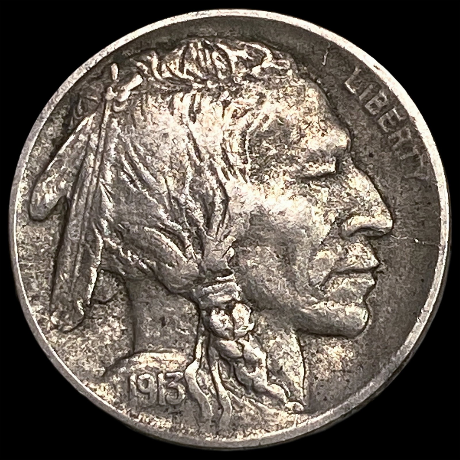 1913-S Type 1 Buffalo Nickel NEARLY UNCIRCULATED (1 of 2)