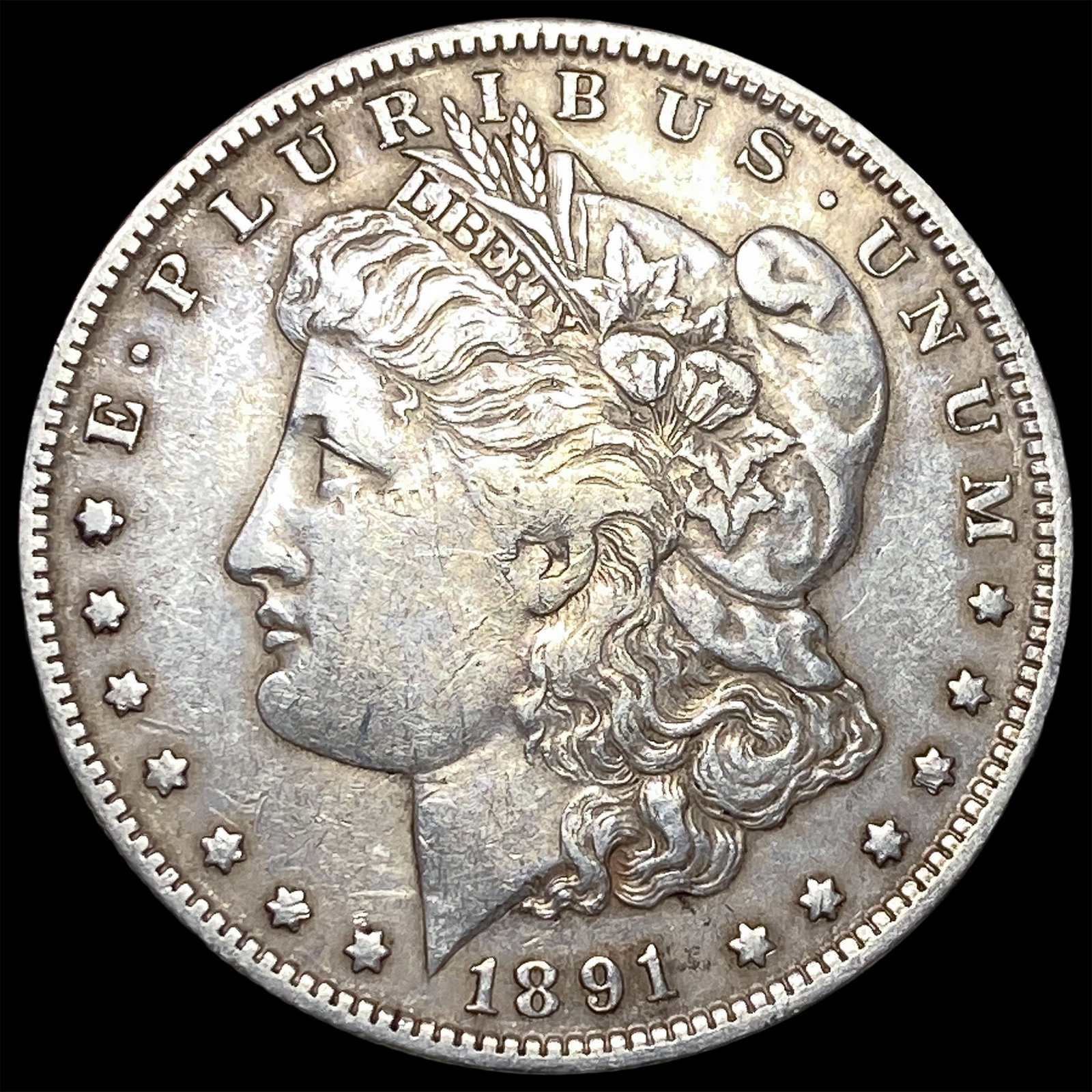 1891-O Silver Morgan Dollar NEARLY UNCIRCULATED (1 of 2)