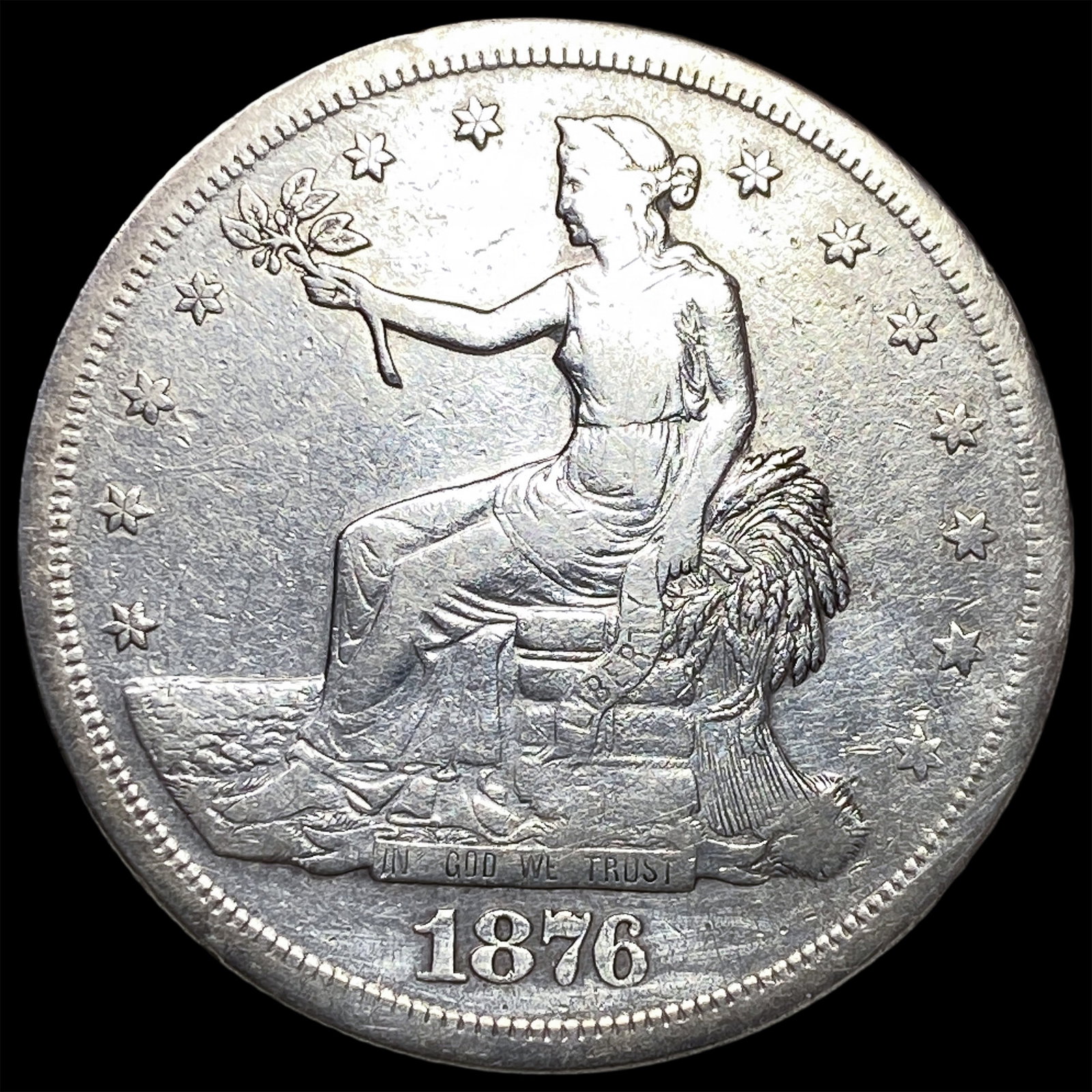 1876-S Silver Trade Dollar LIGHTLY CIRCULATED (1 of 2)