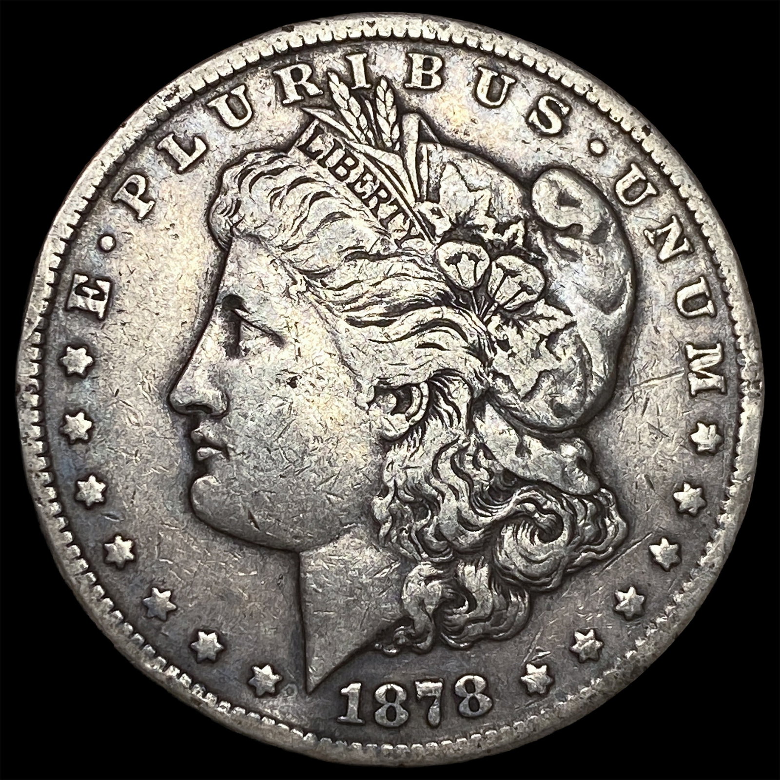 1878-CC Silver Morgan Dollar LIGHTLY CIRCULATED: 1878-CC Silver Morgan Dollar LIGHTLY CIRCULATED