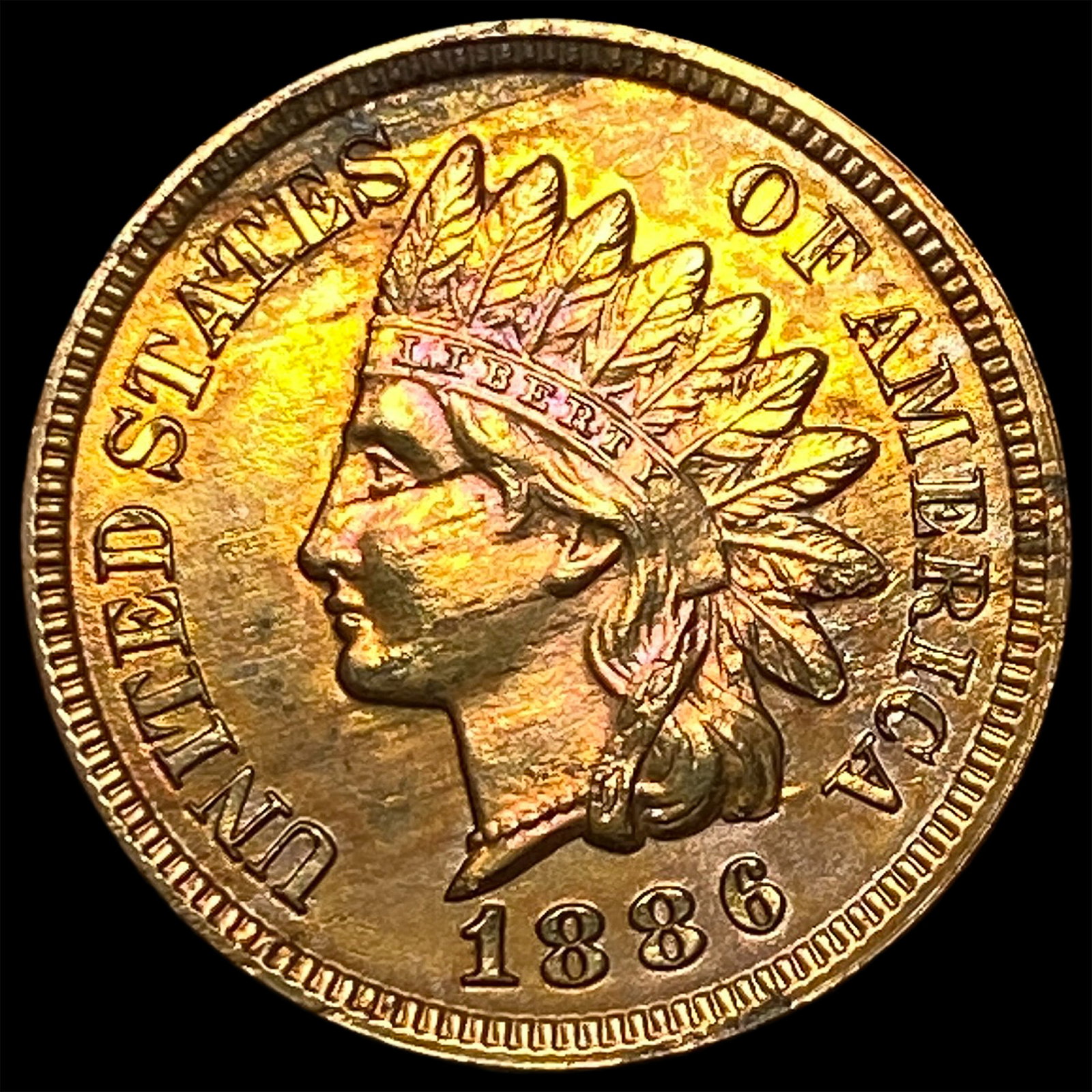 1886 Indian Head Cent CLOSELY UNCIRCULATED (1 of 2)