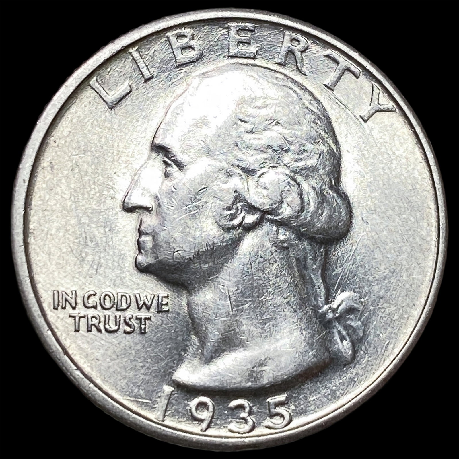 1935 Silver Washington Quarter CHOICE AU (1 of 2)