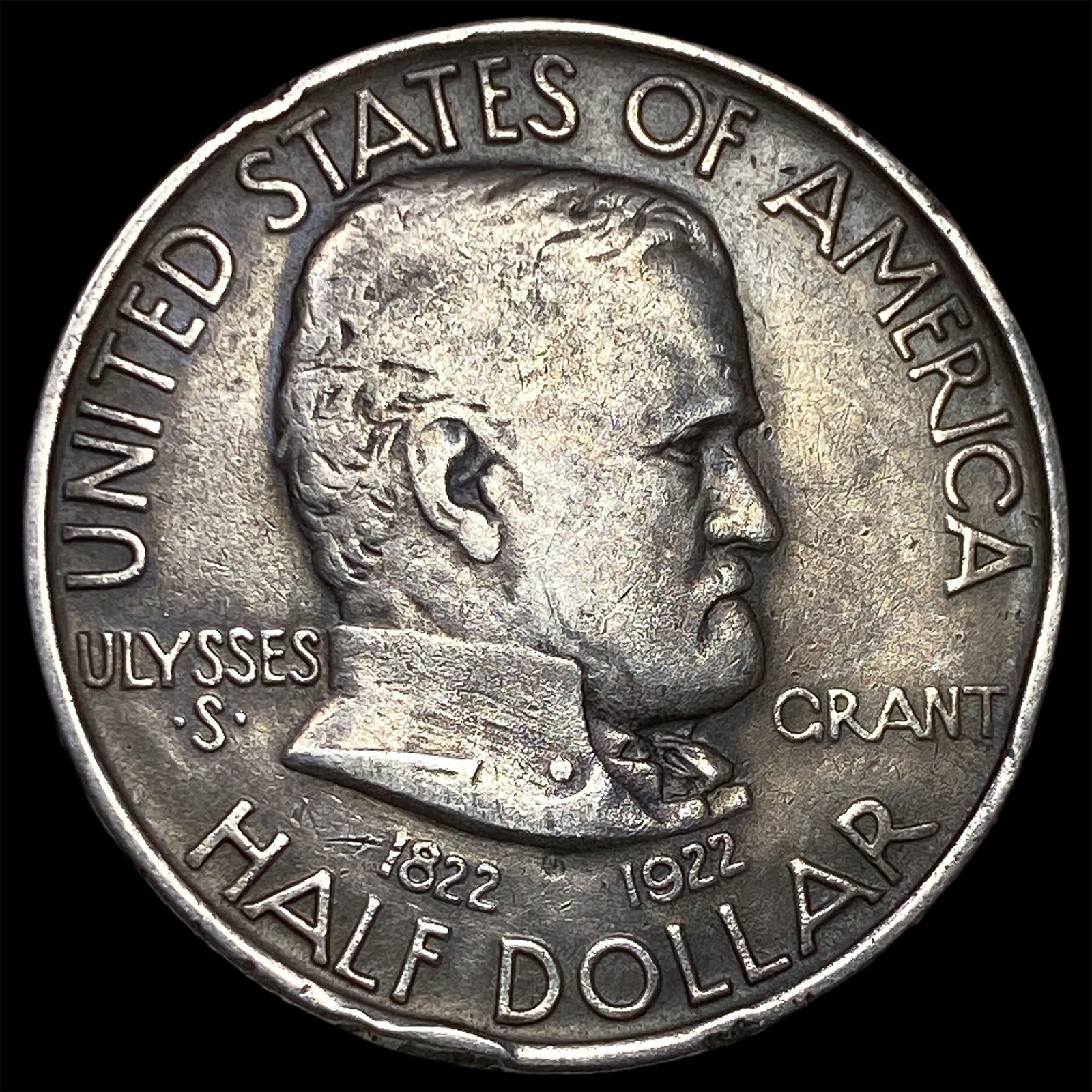 1922 Silver Grant Half Dollar NEARLY UNCIRCULATED: 1922 Silver Grant Half Dollar NEARLY UNCIRCULATED
