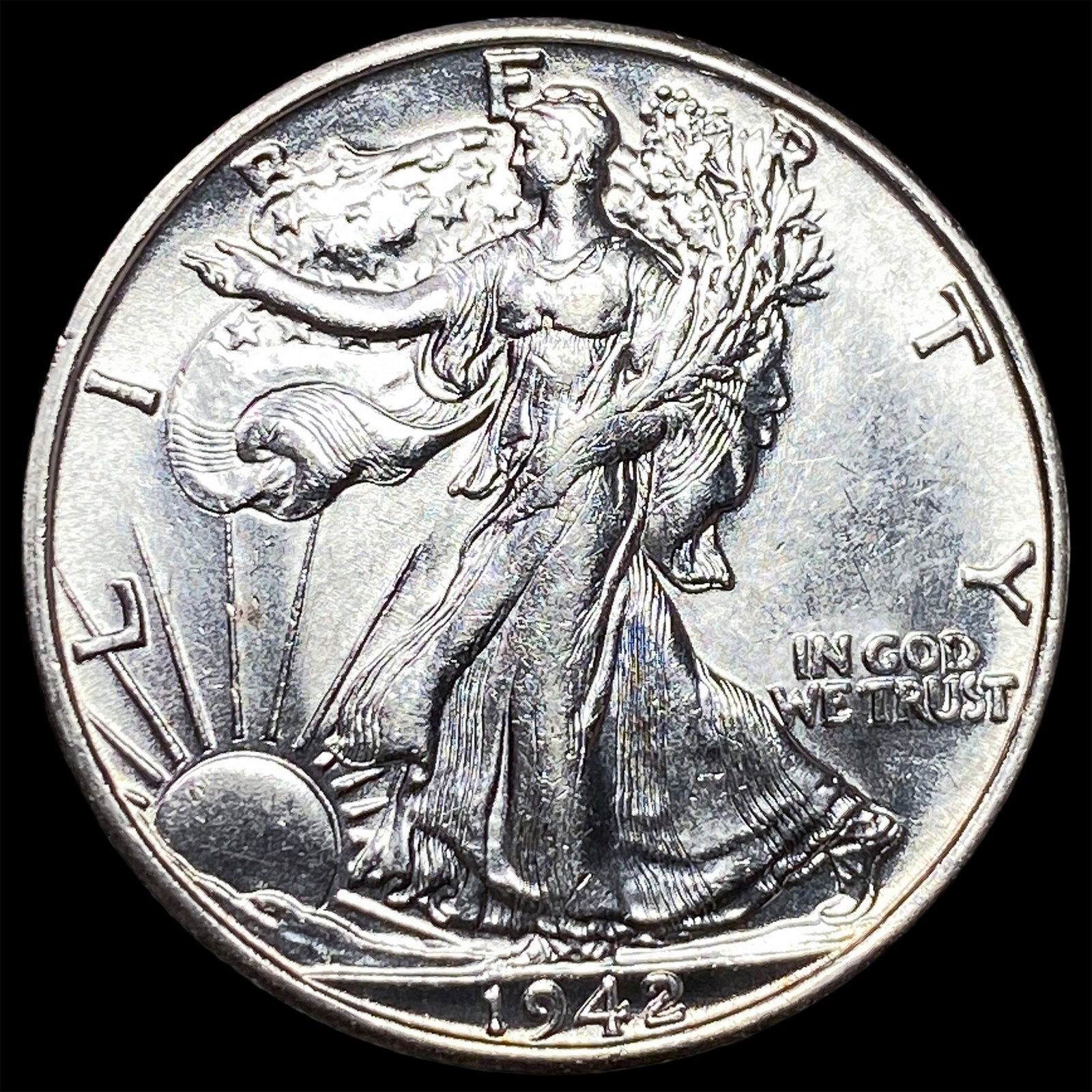 1942-S Silver Walking Liberty Half Dollar UNCIRCULATED: 1942-S Silver Walking Liberty Half Dollar UNCIRCULATED