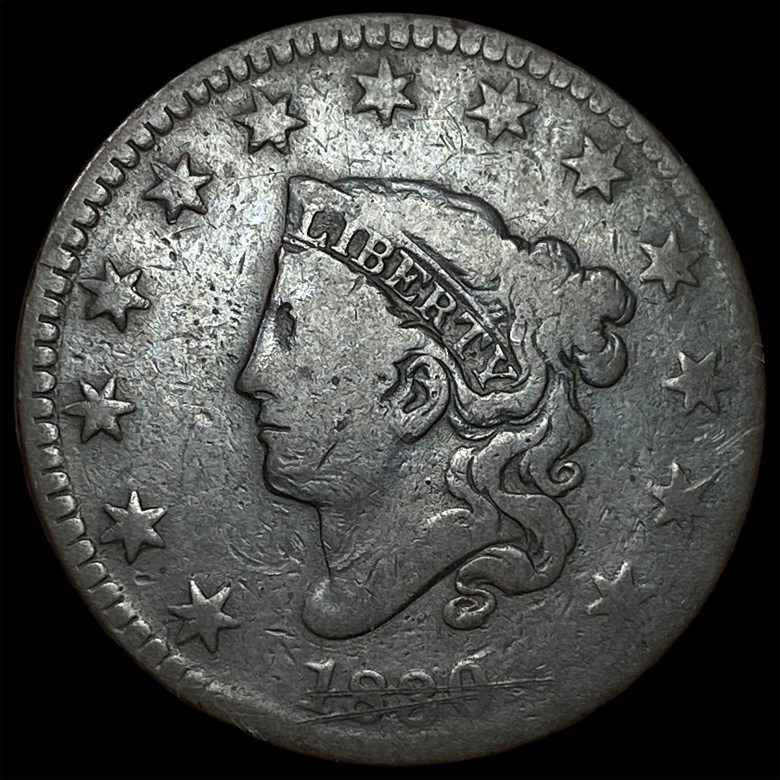 1830 Coronet Head Large Cent NICELY CIRCULATED: 1830 Coronet Head Large Cent NICELY CIRCULATED