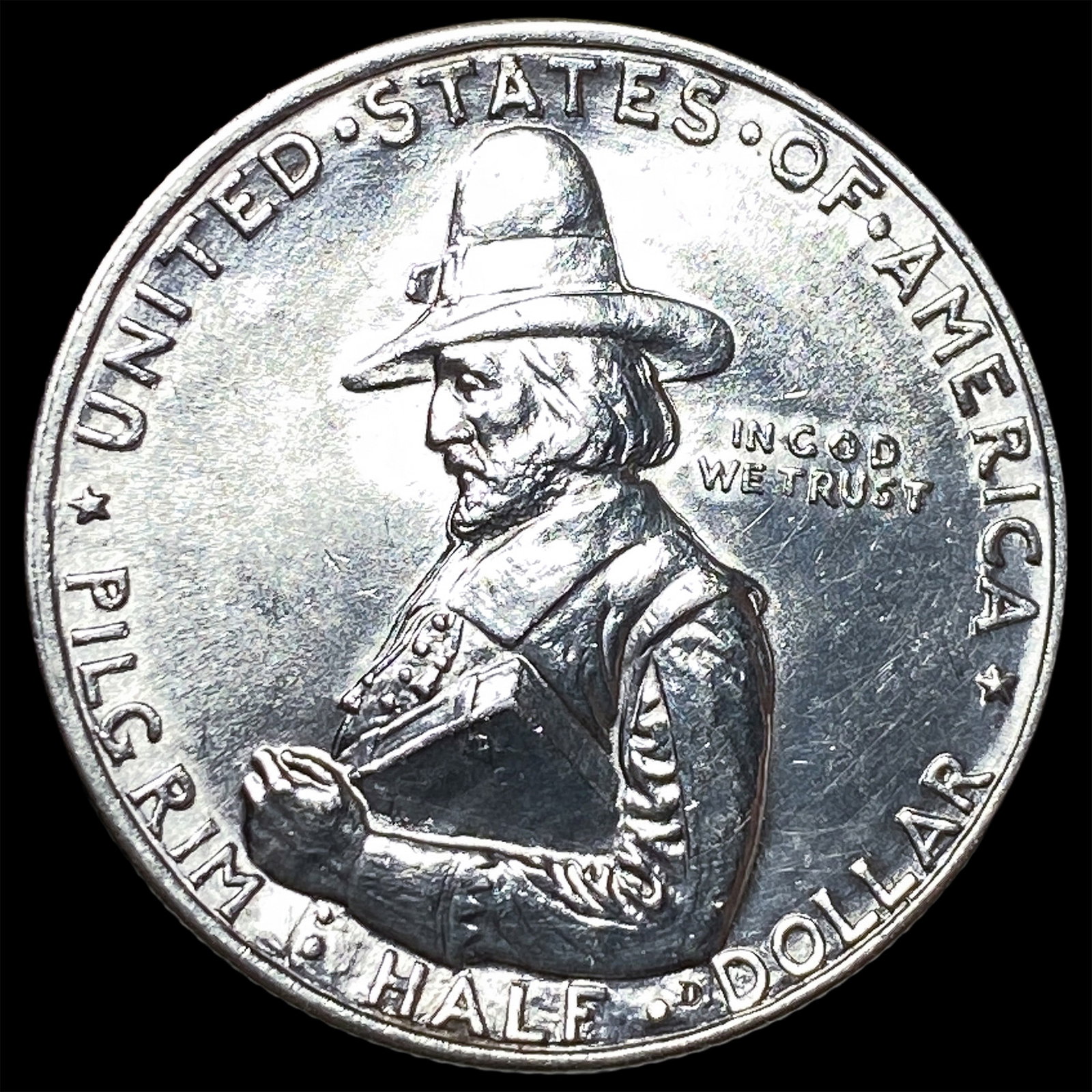 1920 Silver Pilgrim Half Dollar HIGH GRADE (1 of 2)