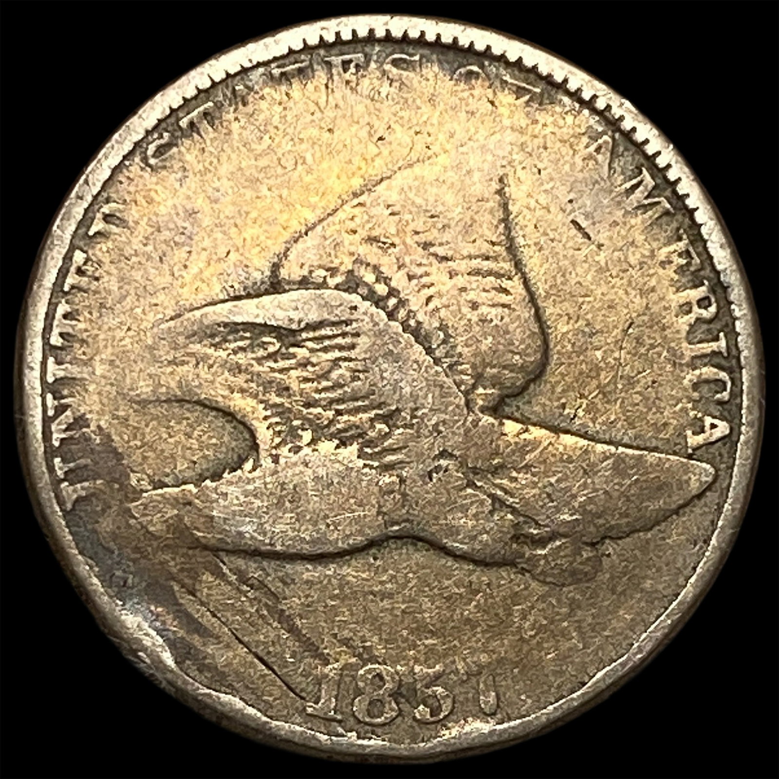 1857 Flying Eagle Cent NICELY CIRCULATED: 1857 Flying Eagle Cent NICELY CIRCULATED