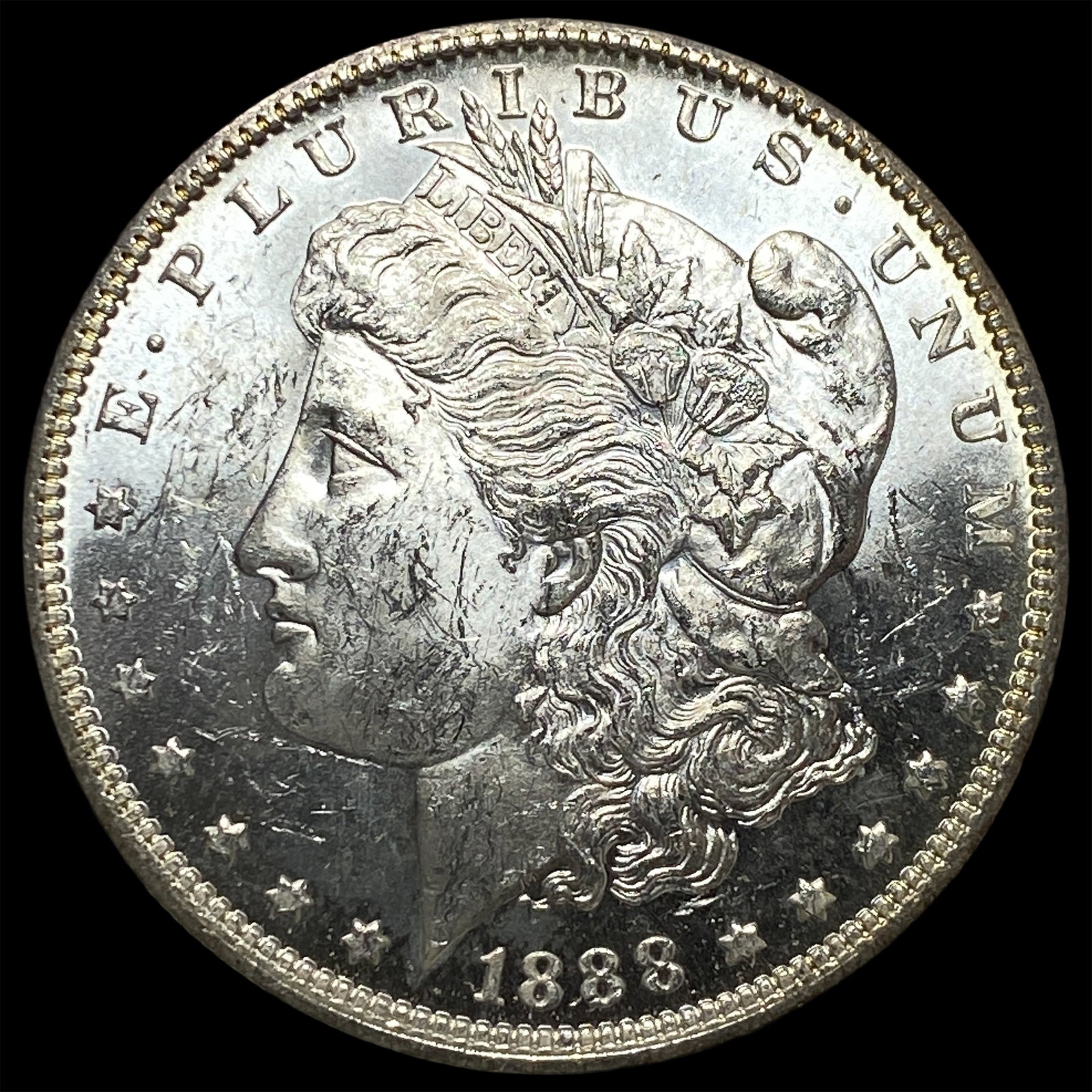 1888-O Silver Morgan Dollar NEARLY UNCIRCULATED: 1888-O Silver Morgan Dollar NEARLY UNCIRCULATED