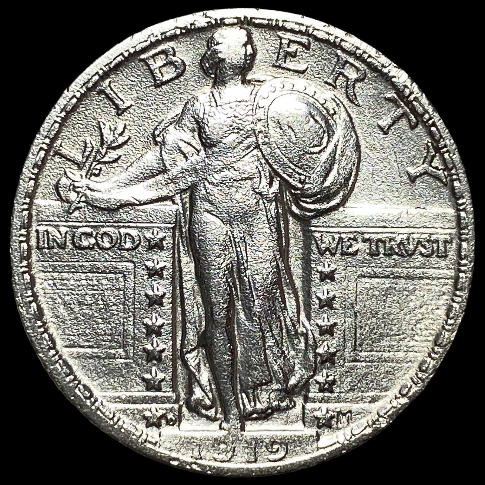 1919-D Standing Liberty Quarter CLOSELY UNCIRCULATED: 1919-D Standing Liberty Quarter CLOSELY UNCIRCULATED