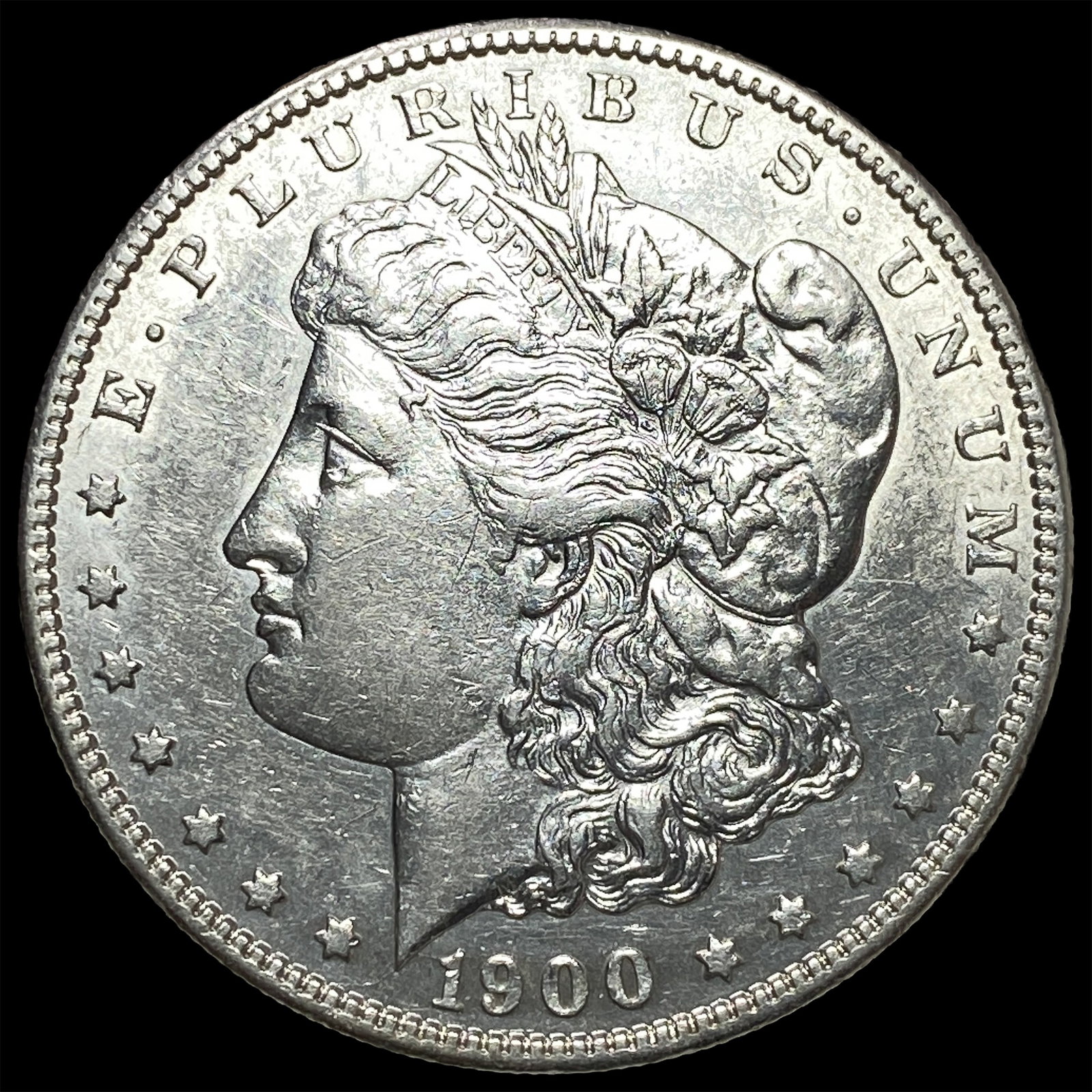 1900-S Silver Morgan Dollar CHOICE AU: 1900-S Silver Morgan Dollar CHOICE AU