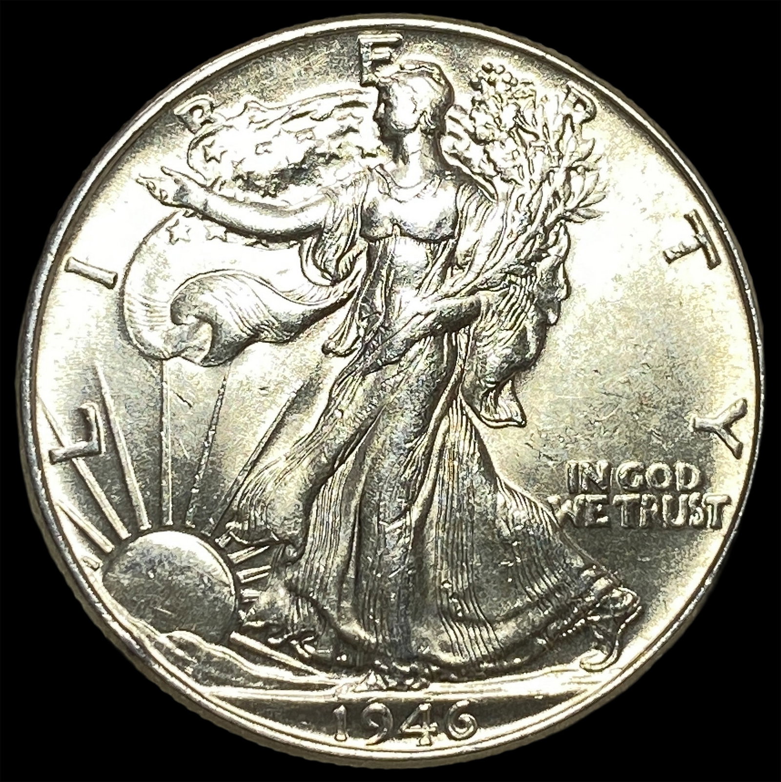 1946 Silver Walking Liberty Half Dollar UNCIRCULATED: 1946 Silver Walking Liberty Half Dollar UNCIRCULATED