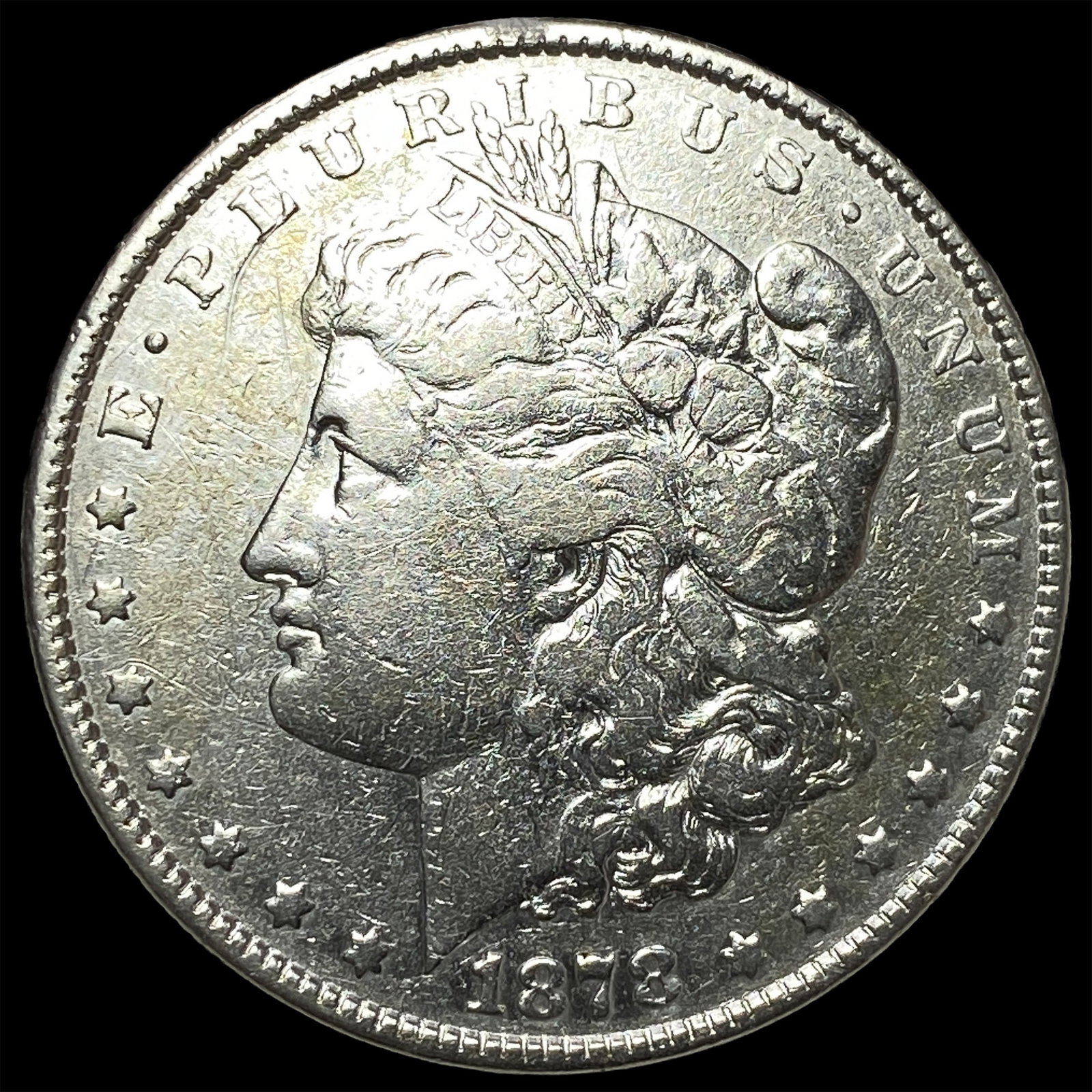 1878 8TF Silver Morgan Dollar NEARLY UNCIRCULATED: 1878 8TF Silver Morgan Dollar NEARLY UNCIRCULATED