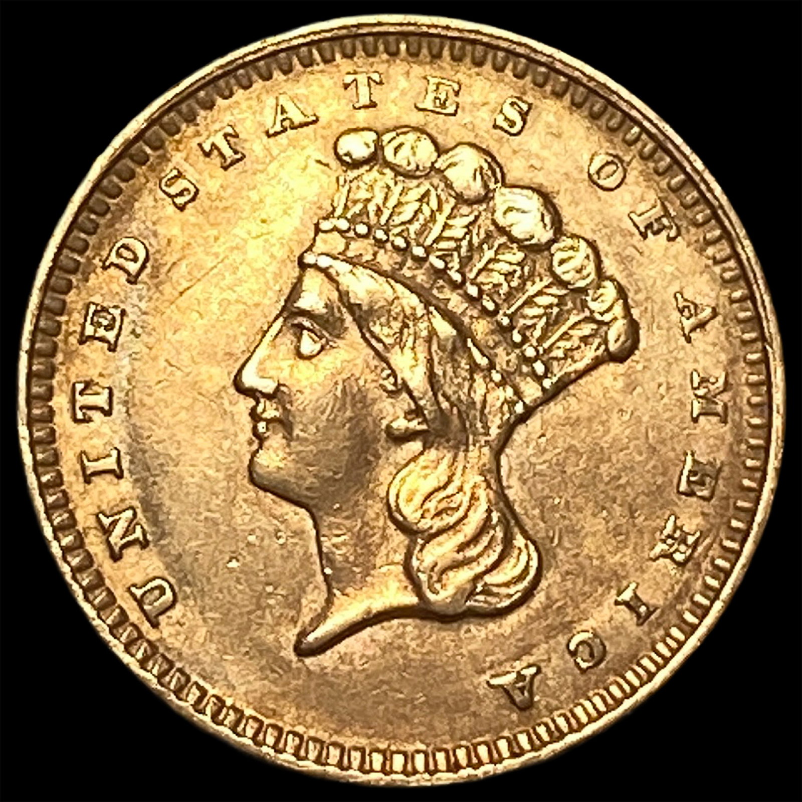 1862 Gold $1 Indian Princess Type 3 CHOICE AU: 1862 Gold $1 Indian Princess Type 3 CHOICE AU