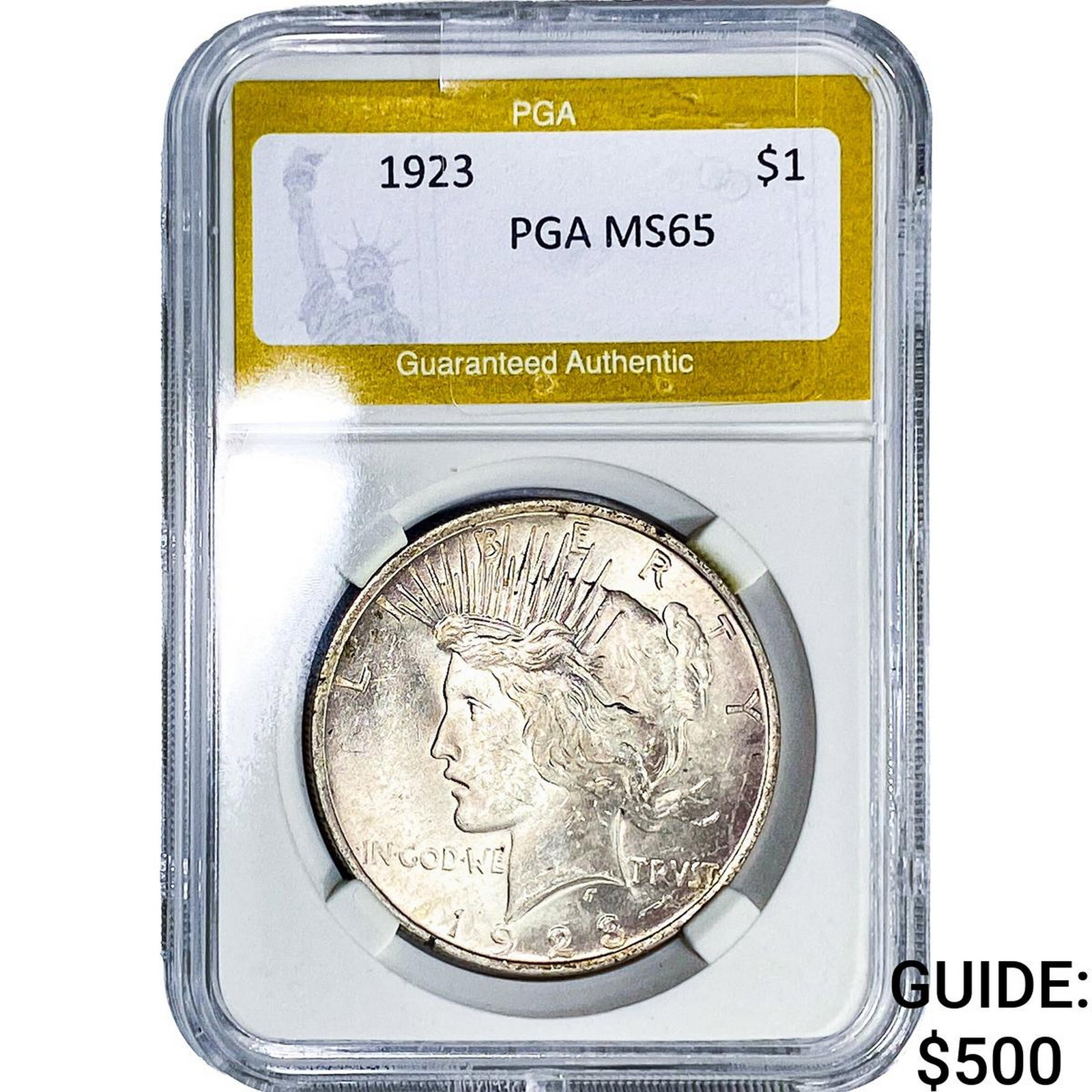 1923 Silver Peace Dollar PGA MS65 (1 of 2)