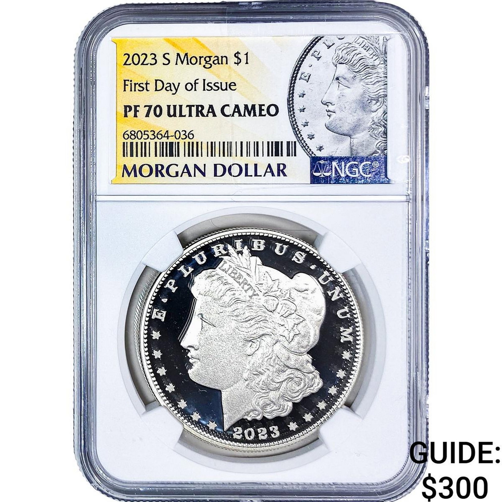 2023-S Morgan Silver Dollar NGC PF70 Ultra Cameo: 2023-S Morgan Silver Dollar NGC PF70 Ultra Cameo