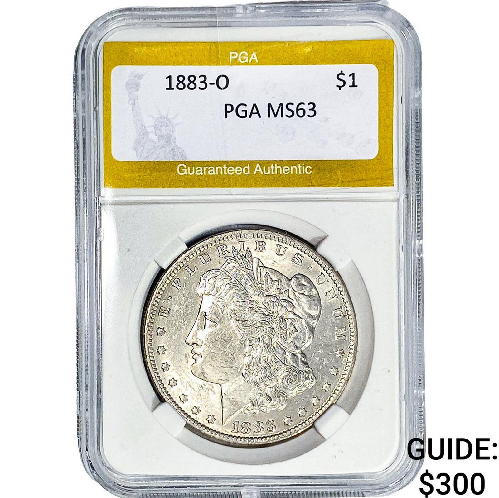 1883-O Morgan Silver Dollar PGA MS63 (1 of 2)
