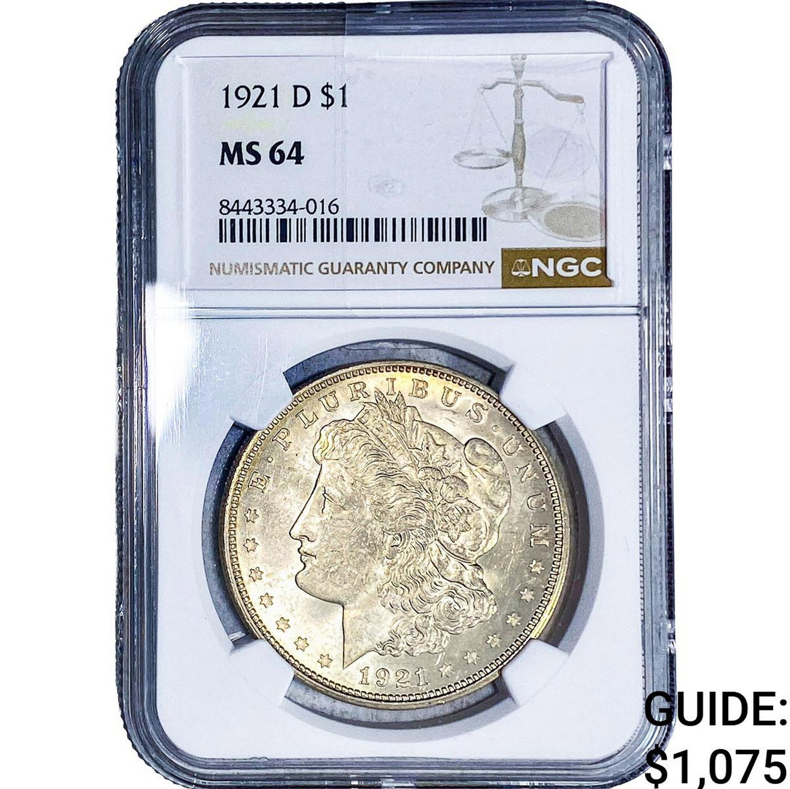 1921-D Morgan Silver Dollar NGC MS64 (1 of 2)