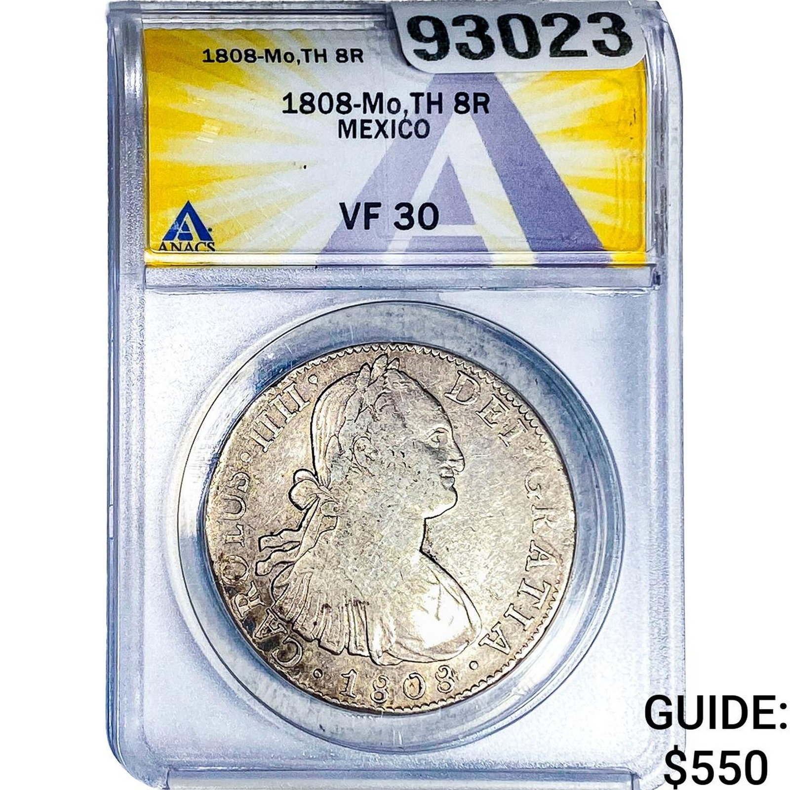 1808-Mo TH Mexico Silver 8 Reales ANACS CF30 (1 of 2)