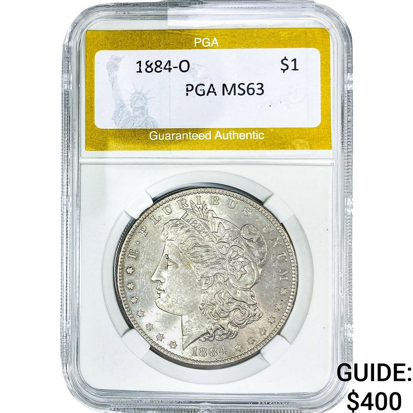 1884-O Morgan Silver Dollar PGA MS63: 1884-O Morgan Silver Dollar PGA MS63