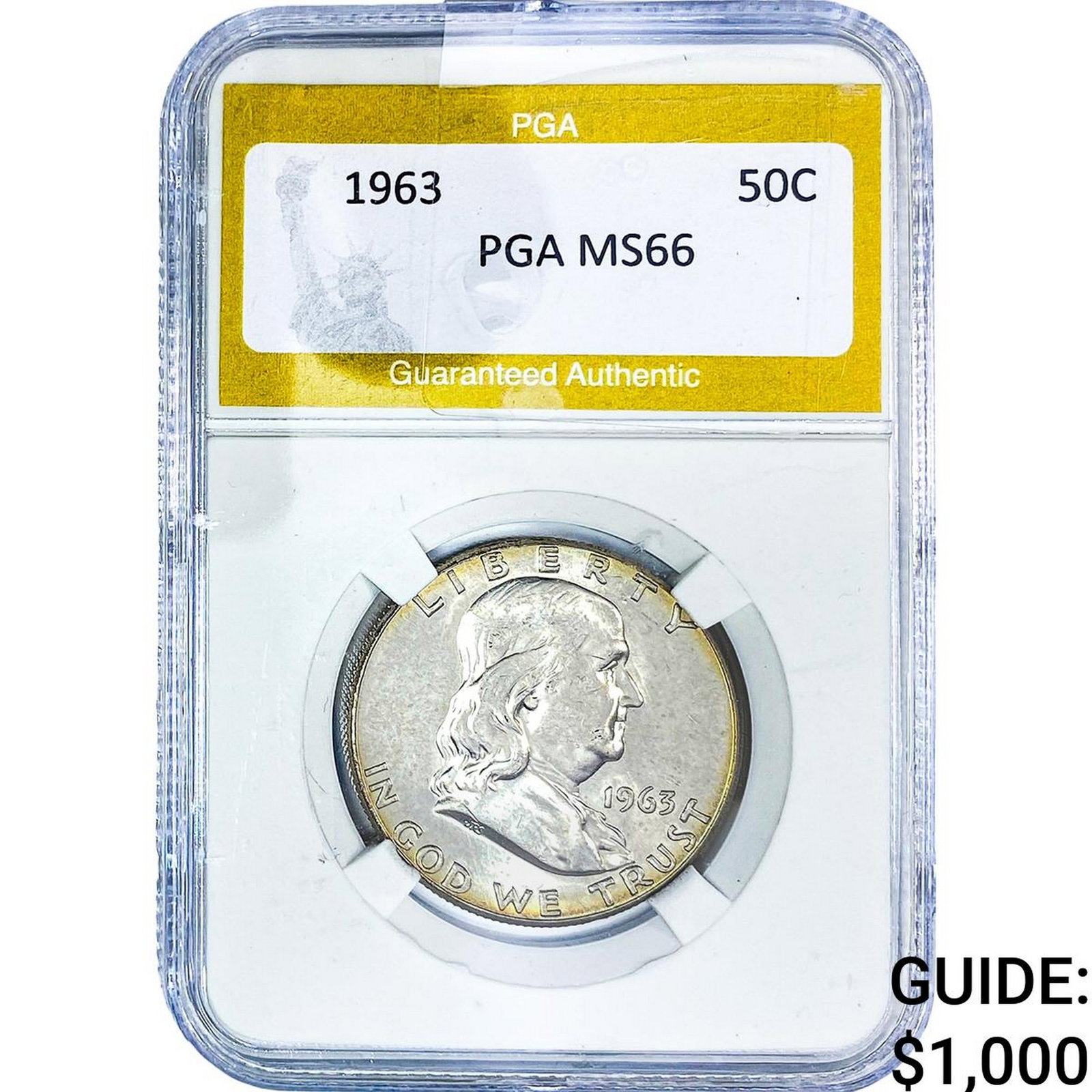 1963 Franklin Half Dollar PGA MS66 (1 of 2)