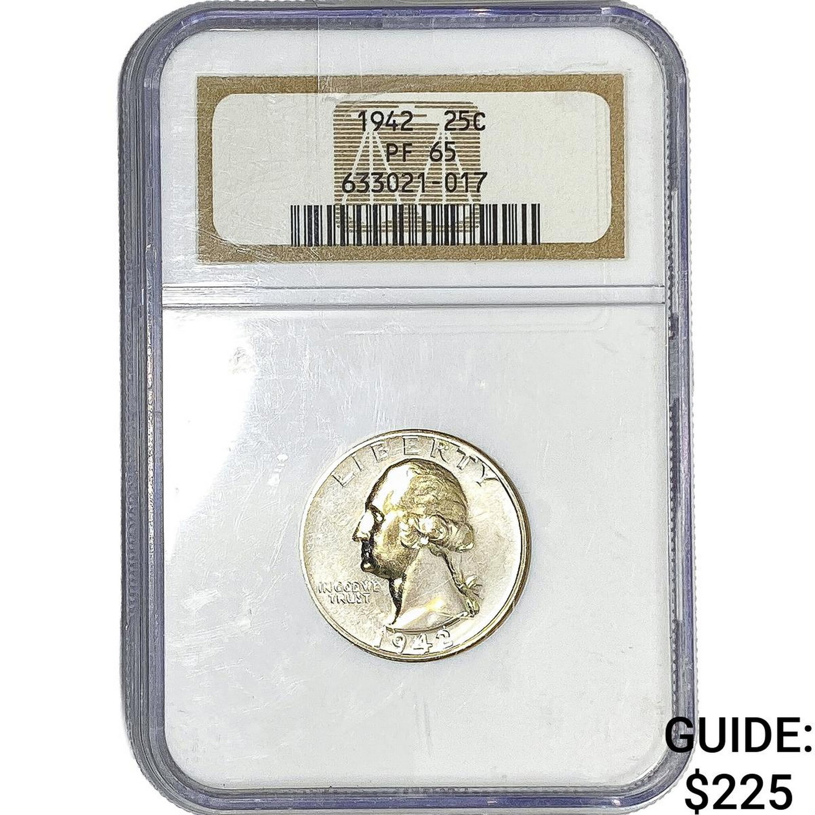 1942 Washington Silver Quarter NGC PF65: 1942 Washington Silver Quarter NGC PF65