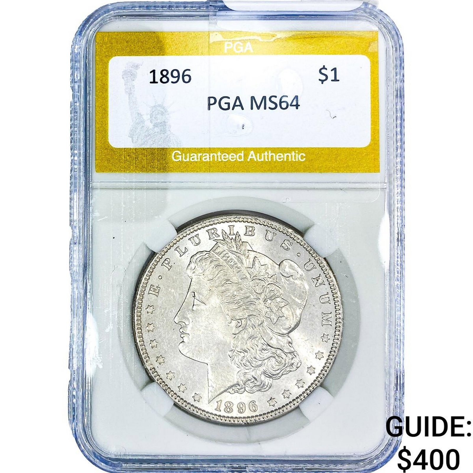1896 Morgan Silver Dollar PGA MS64: 1896 Morgan Silver Dollar PGA MS64